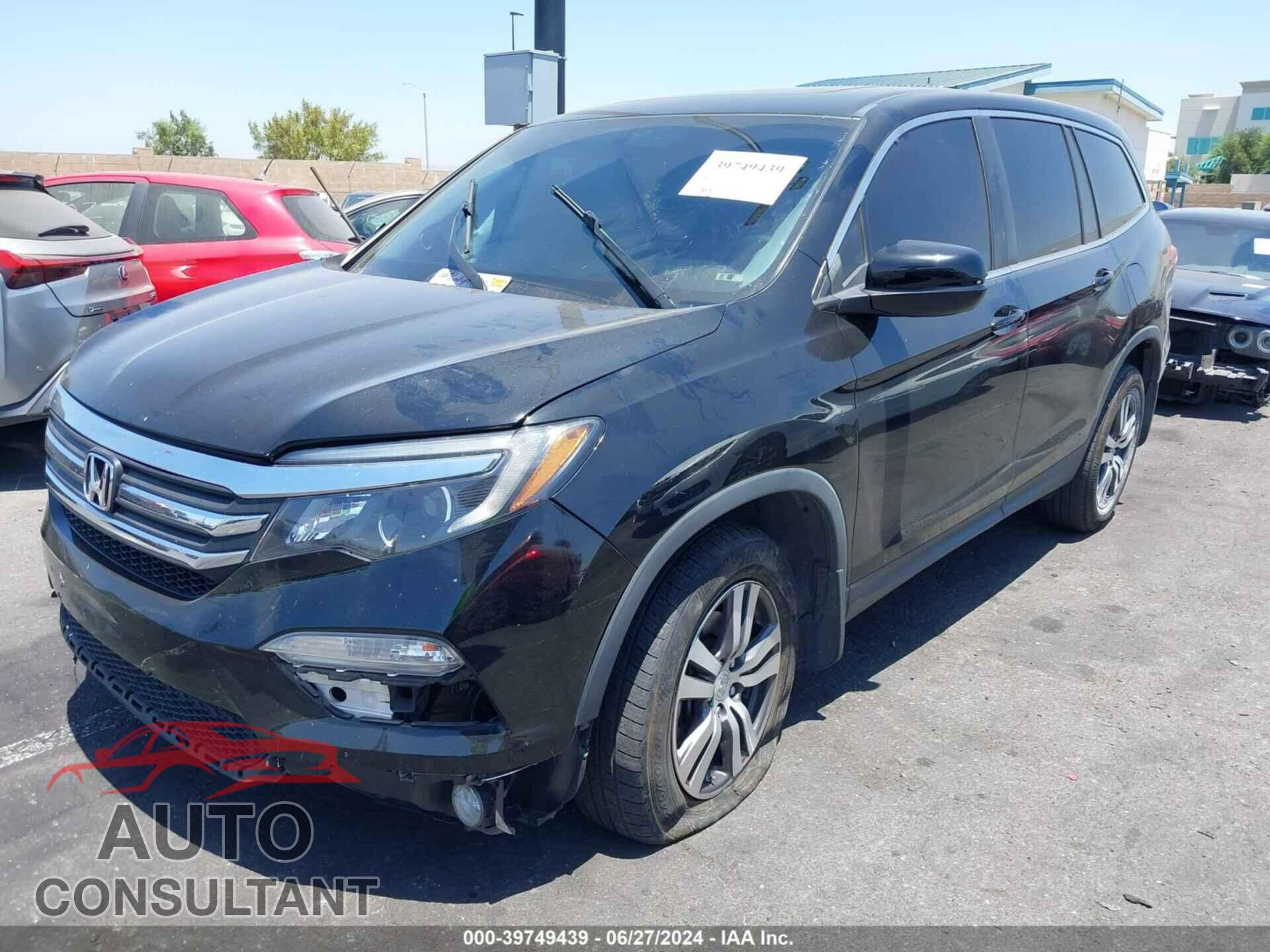 HONDA PILOT 2017 - 5FNYF5H52HB034937