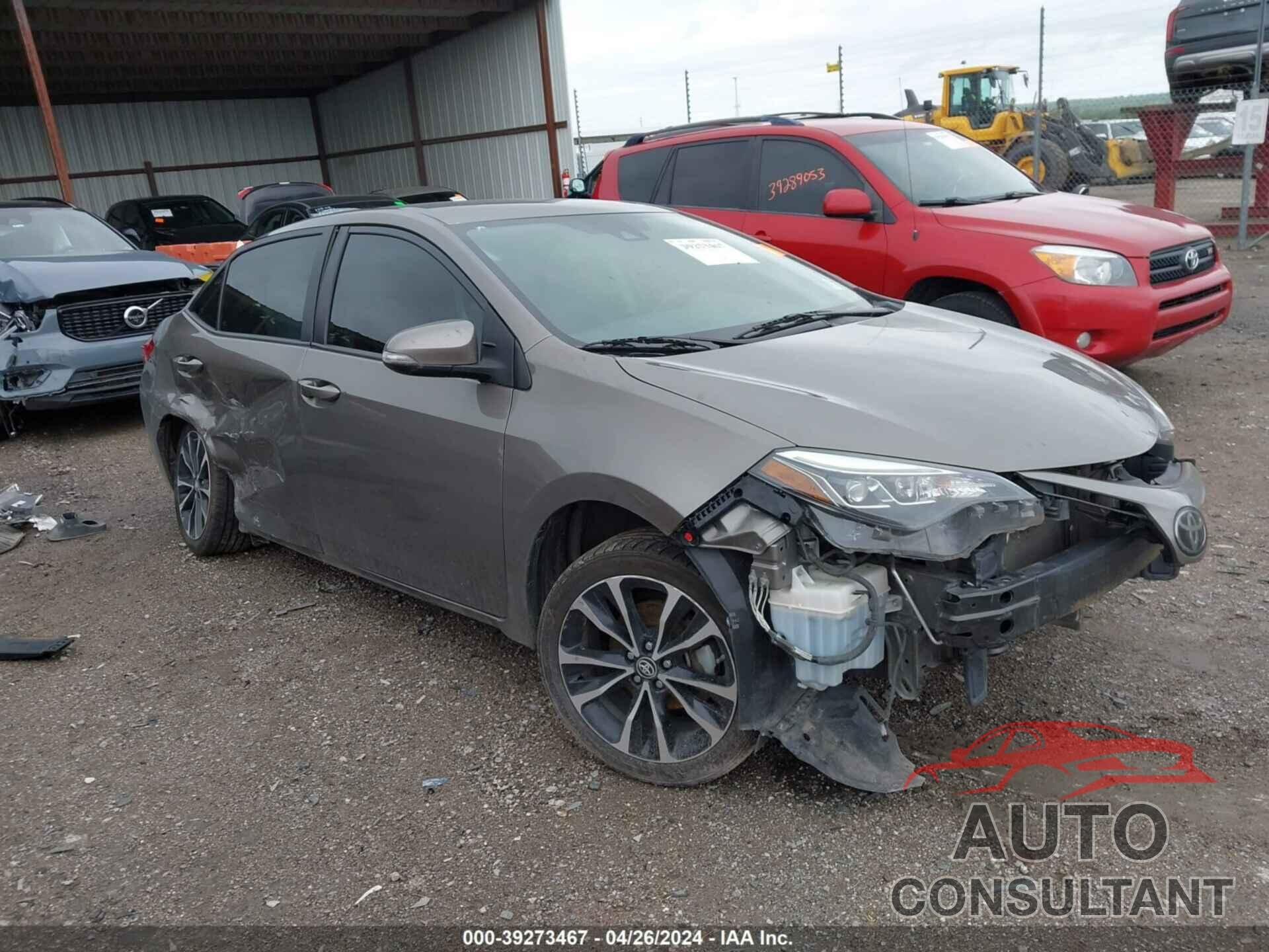 TOYOTA COROLLA 2019 - 2T1BURHE8KC165580