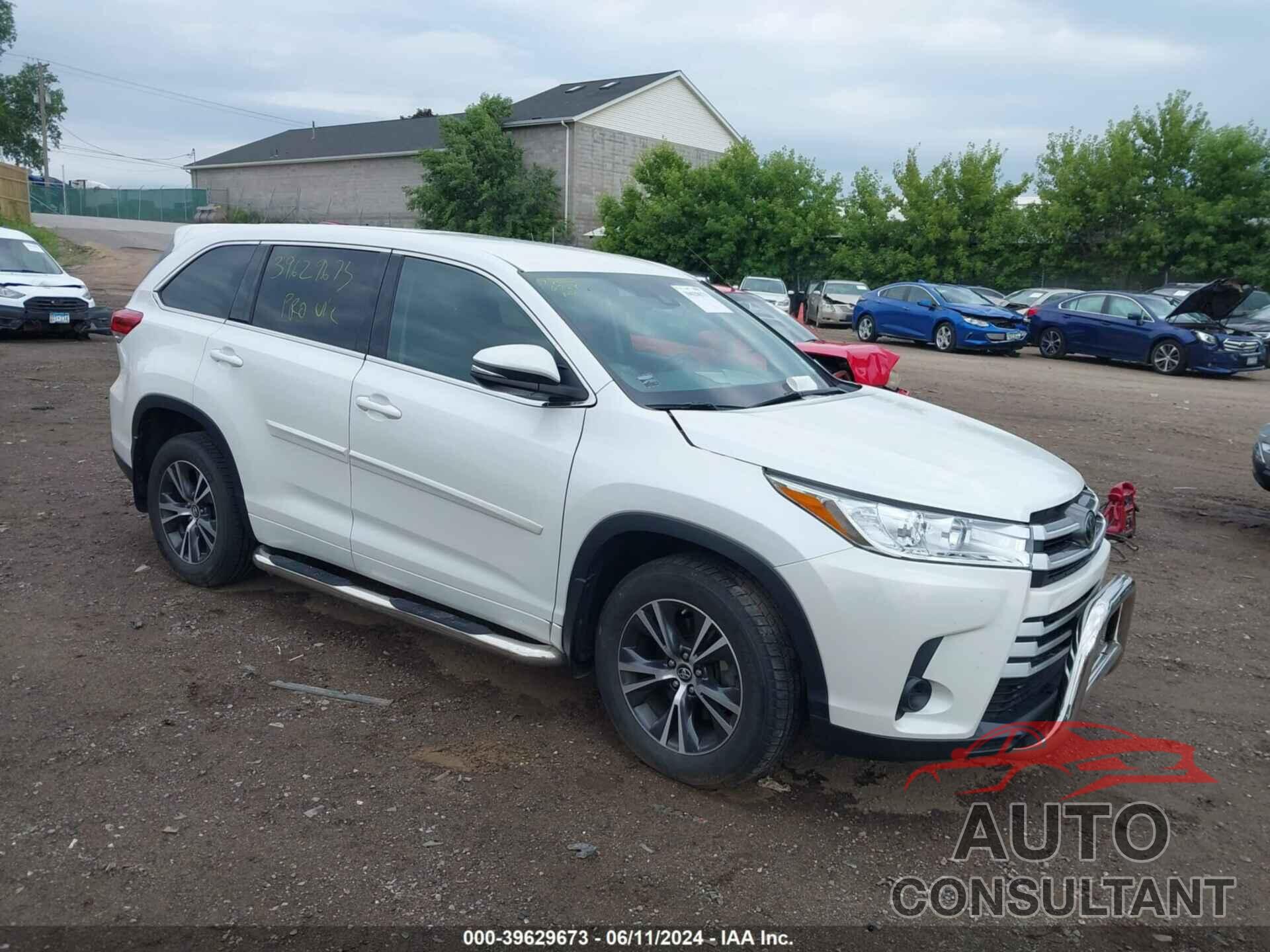 TOYOTA HIGHLANDER 2017 - 5TDBZRFHXHS410054