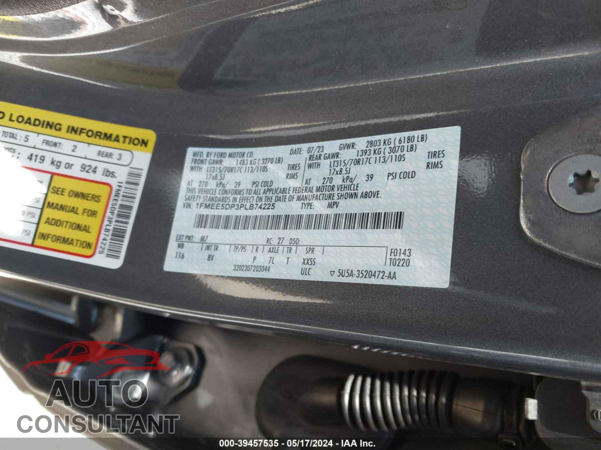 FORD BRONCO 2023 - 1FMEE5DP3PLB74225
