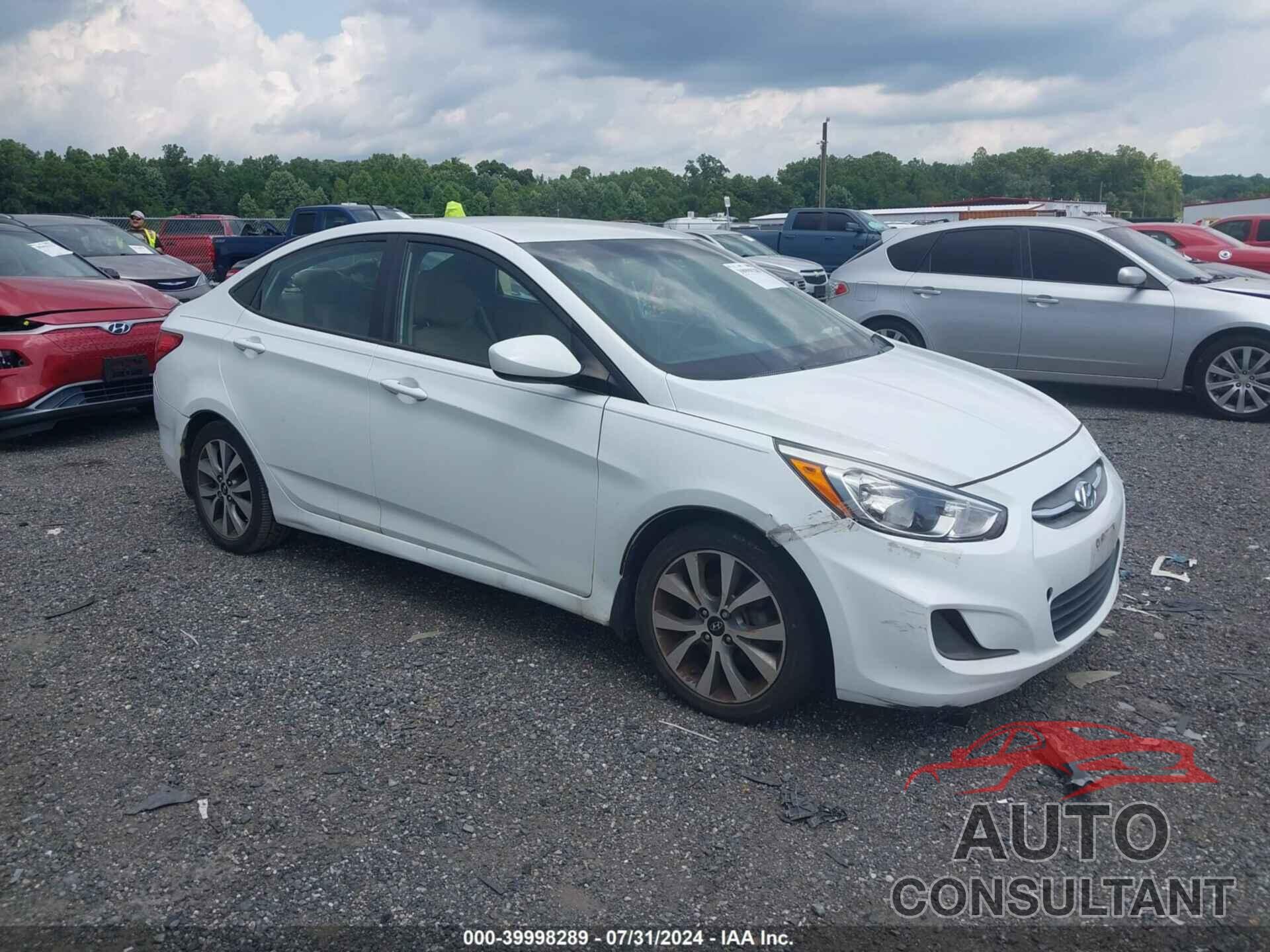 HYUNDAI ACCENT 2017 - KMHCT4AE8HU334797