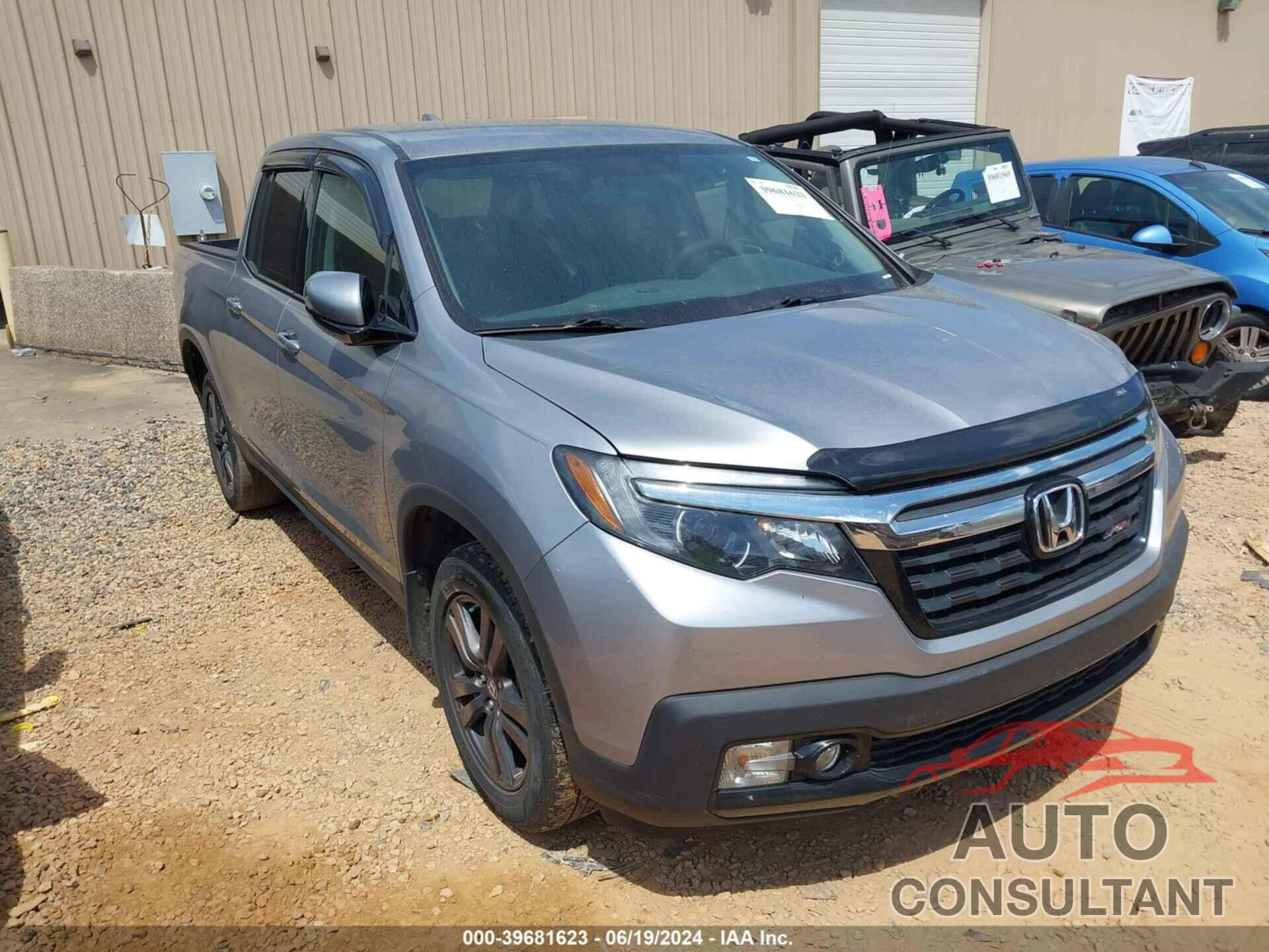 HONDA RIDGELINE 2019 - 5FPYK3F12KB002004