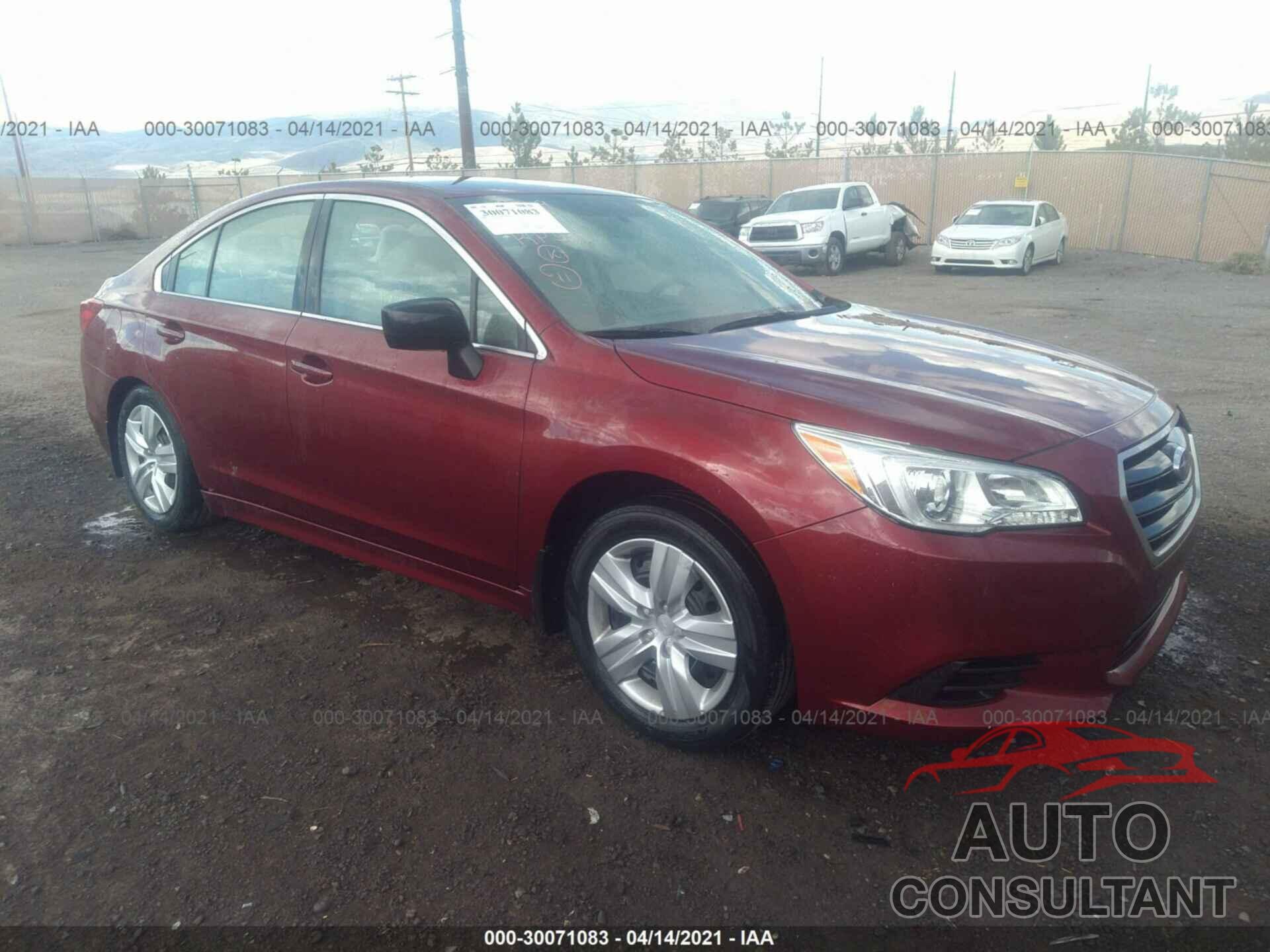 SUBARU LEGACY 2016 - 4S3BNAA66G3005893
