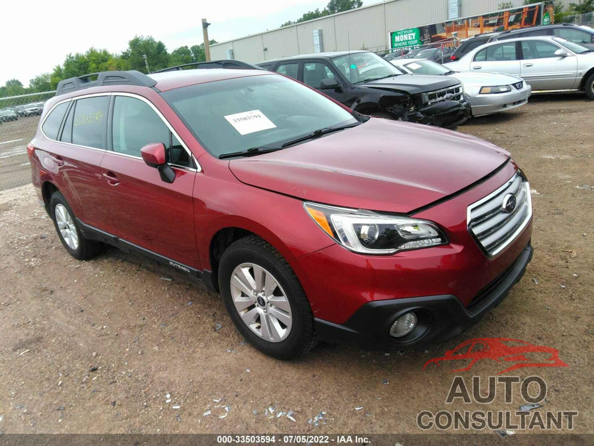 SUBARU OUTBACK 2017 - 4S4BSACC1H3302577