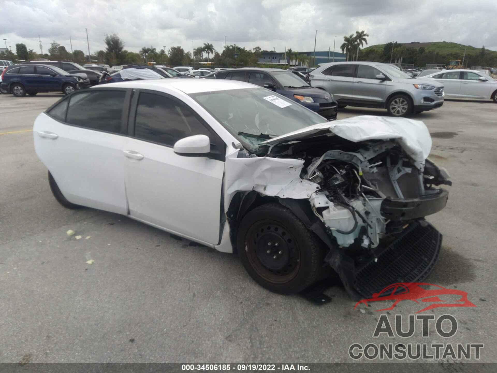 TOYOTA COROLLA 2016 - 2T1BURHE5GC623700