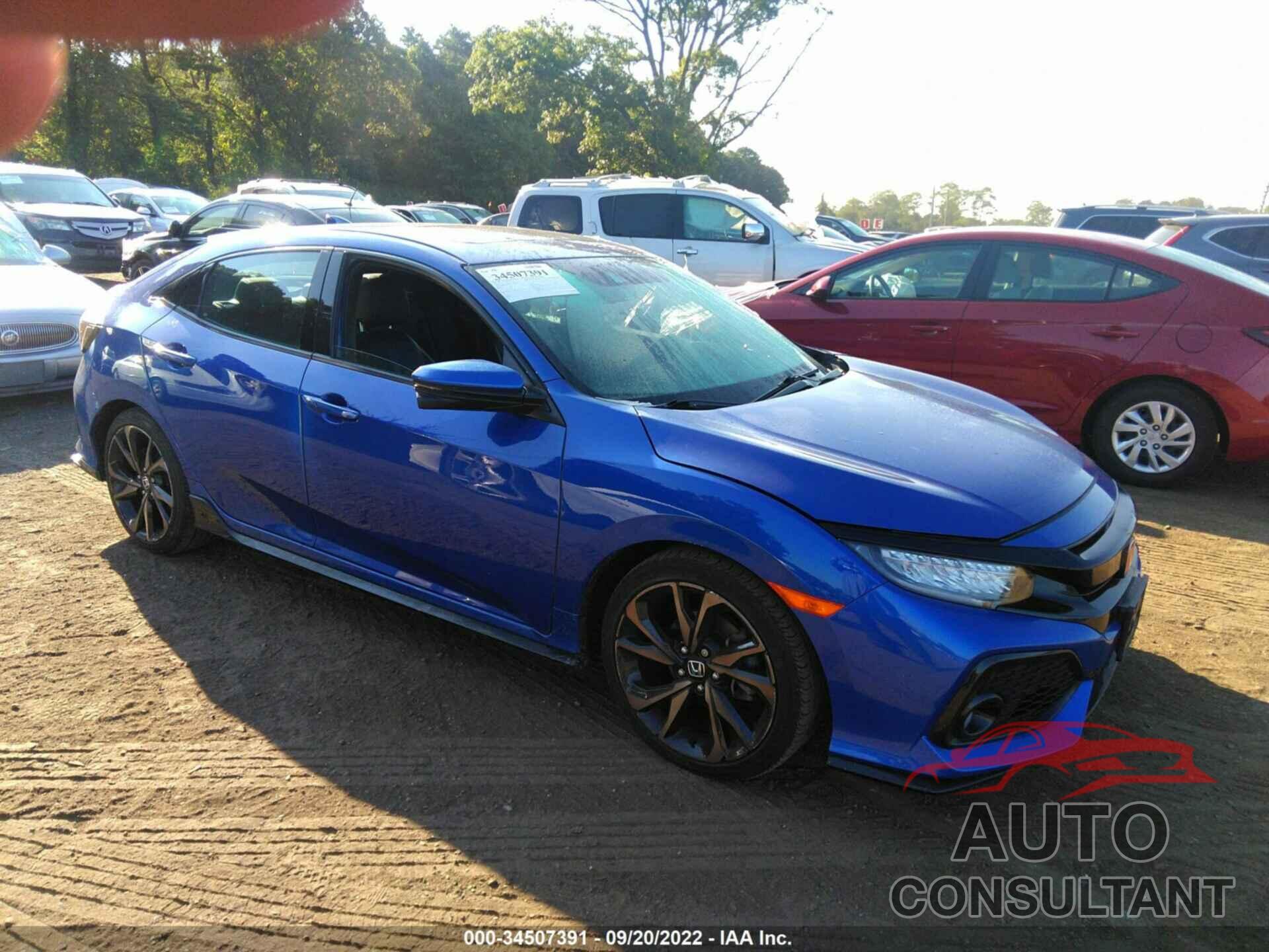 HONDA CIVIC HATCHBACK 2019 - SHHFK7H92KU412598