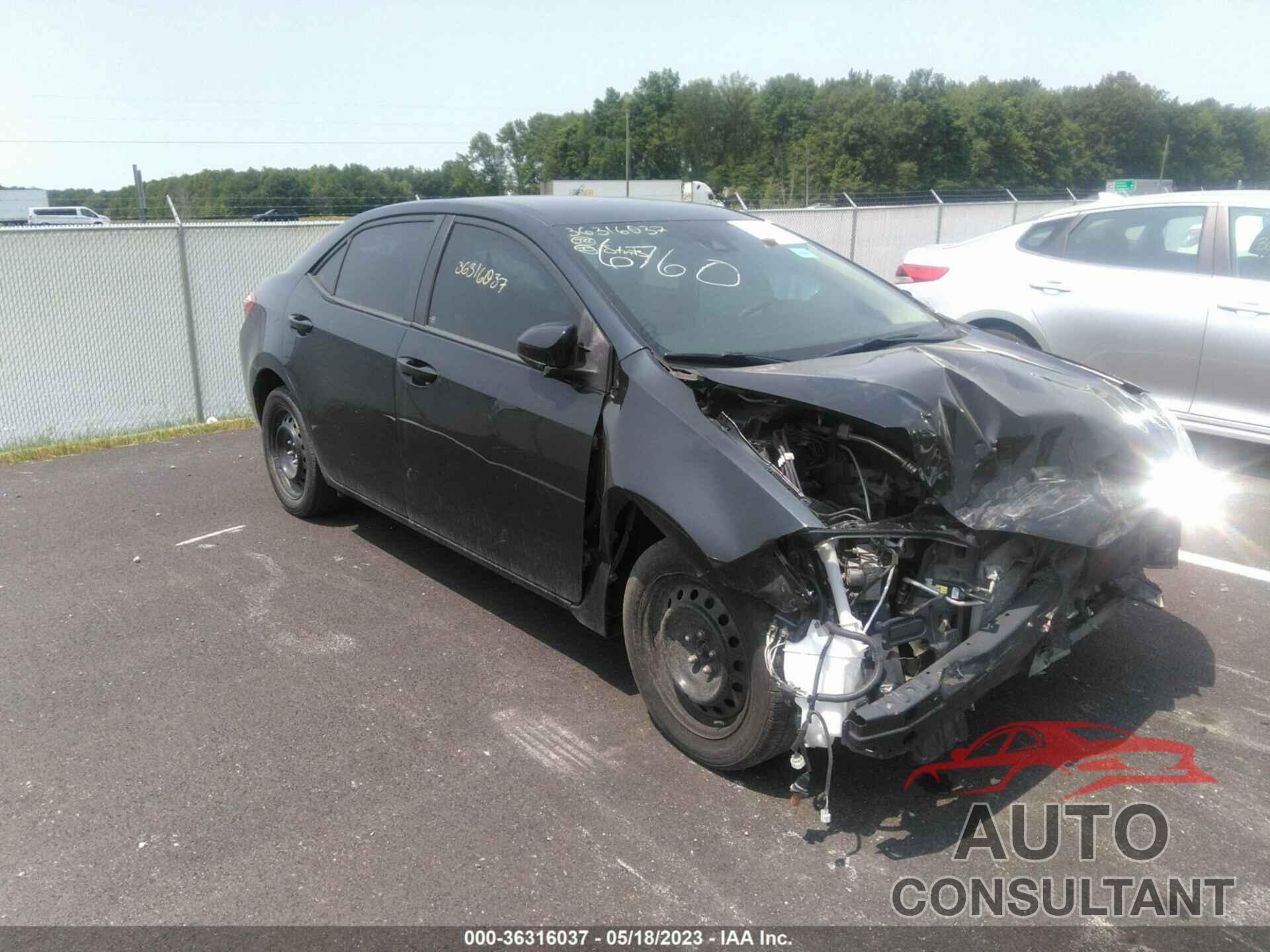 TOYOTA COROLLA 2017 - 2T1BURHE1HC836760