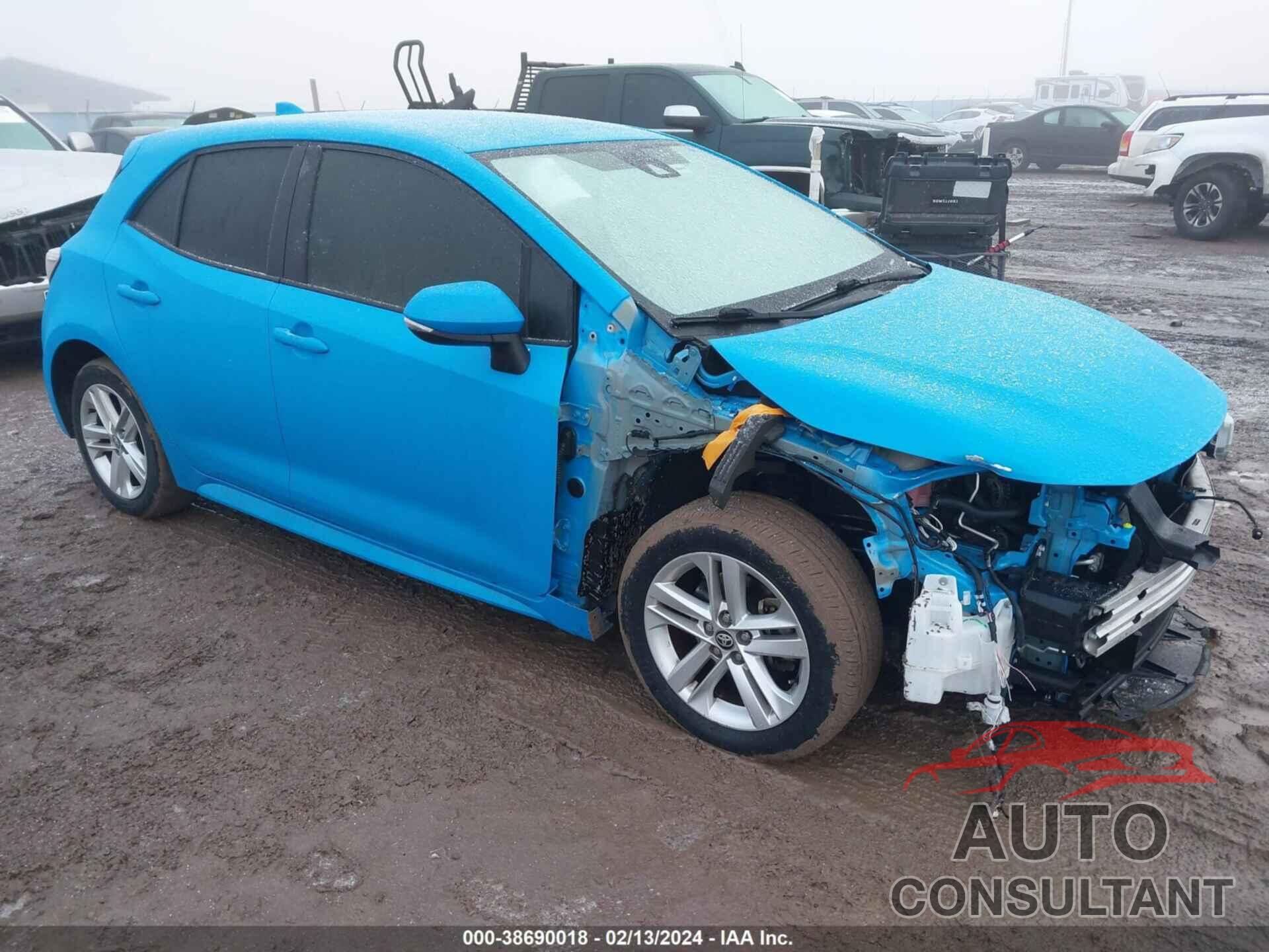 TOYOTA COROLLA 2019 - JTNK4RBE9K3049866