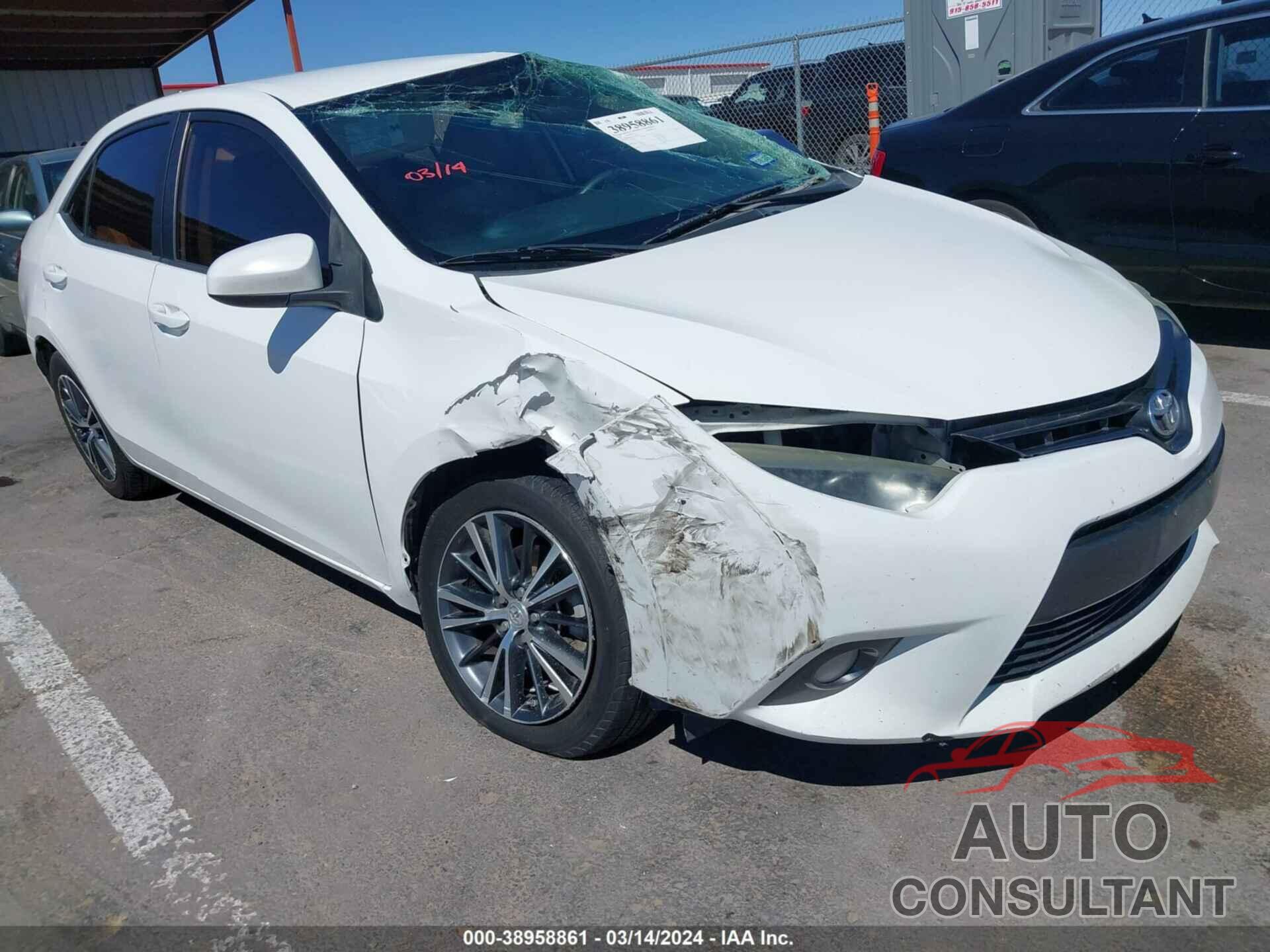 TOYOTA COROLLA 2016 - 5YFBURHE1GP500623