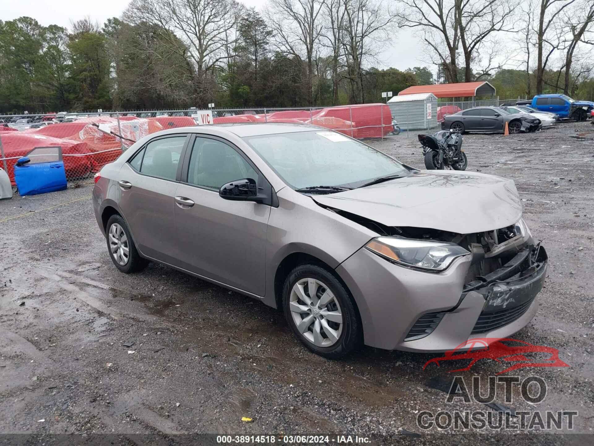 TOYOTA COROLLA 2016 - 2T1BURHEXGC686145