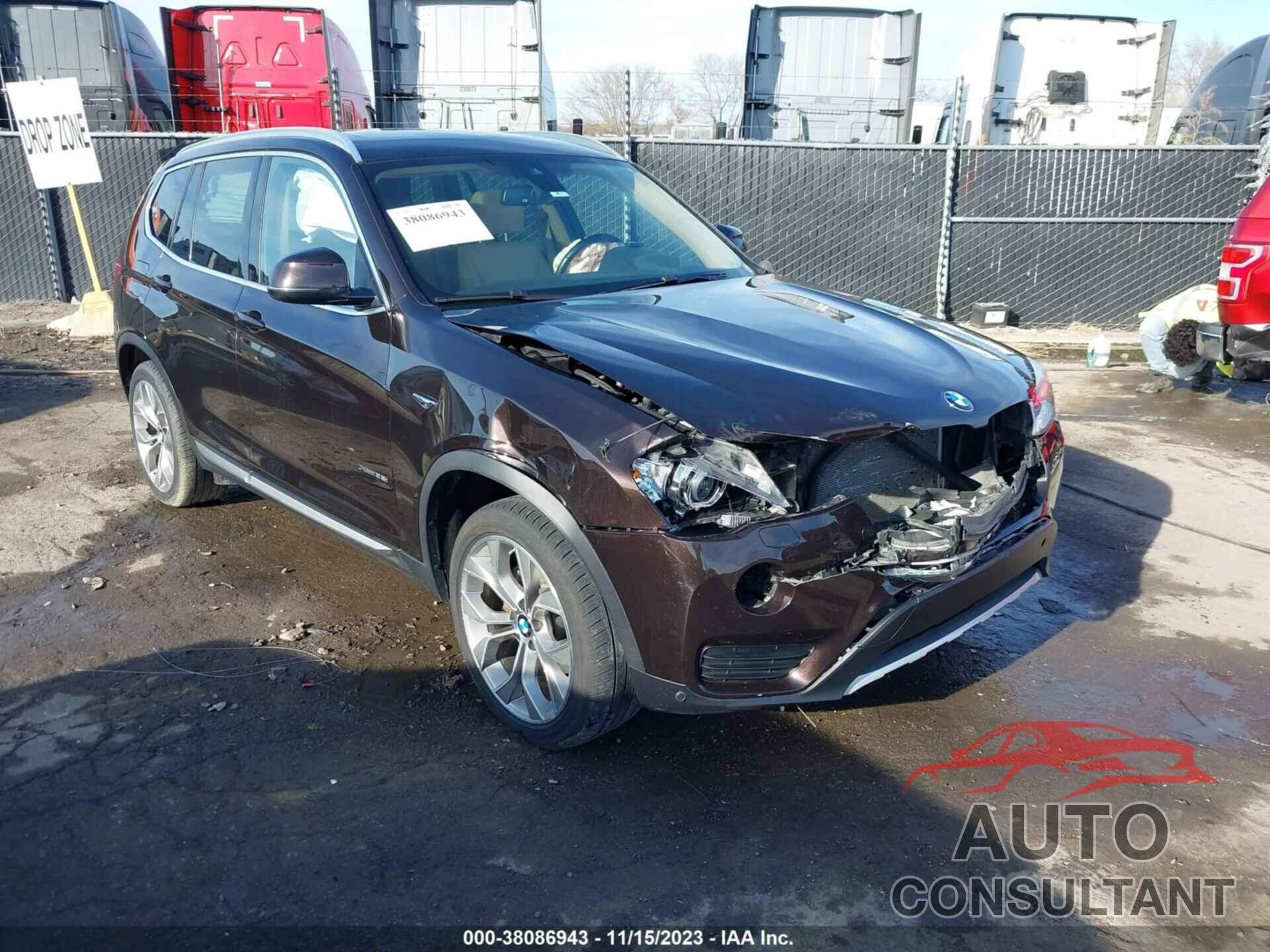 BMW X3 2016 - 5UXWX9C58G0D91637