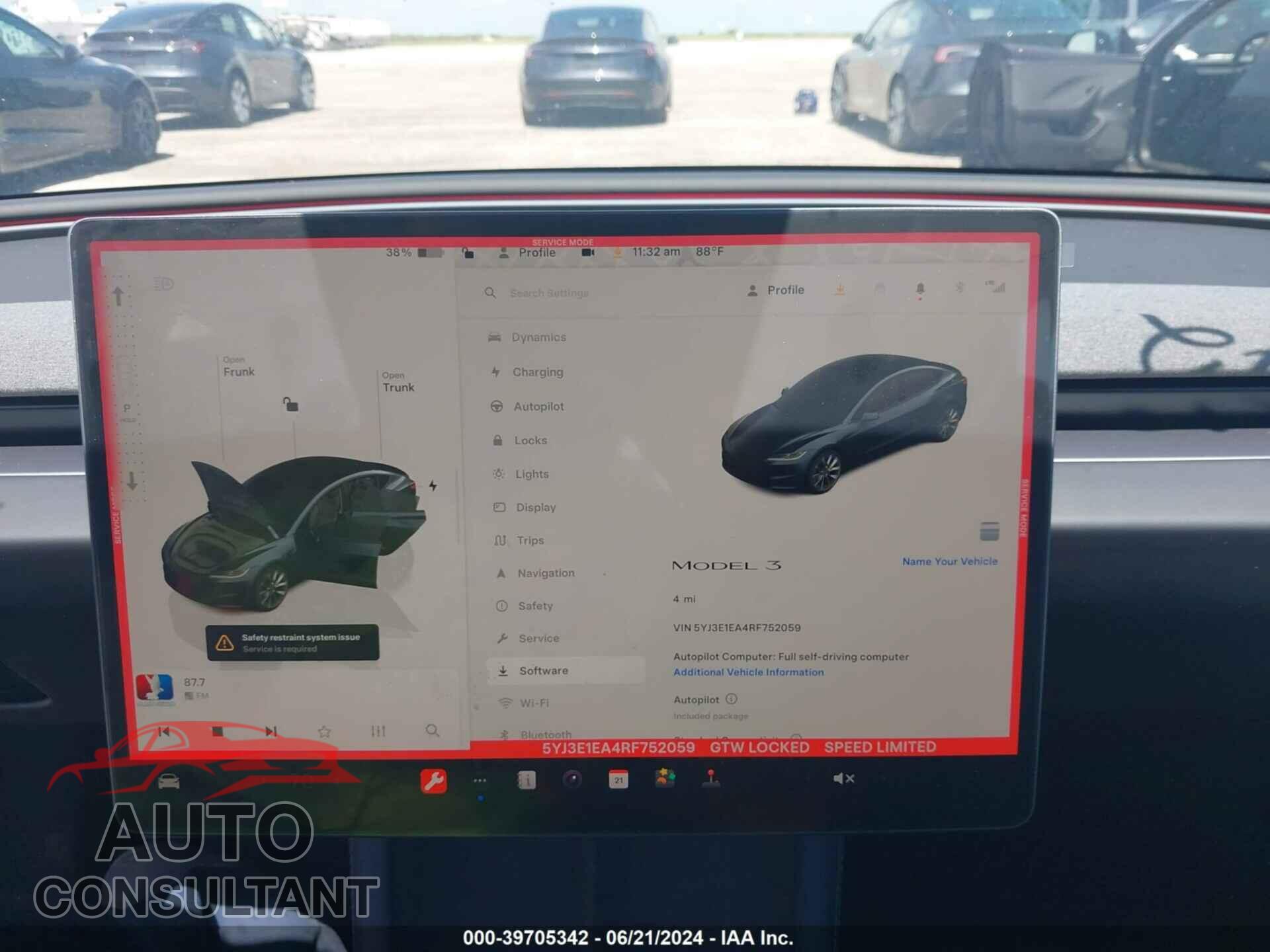TESLA MODEL 3 2024 - 5YJ3E1EA4RF752059