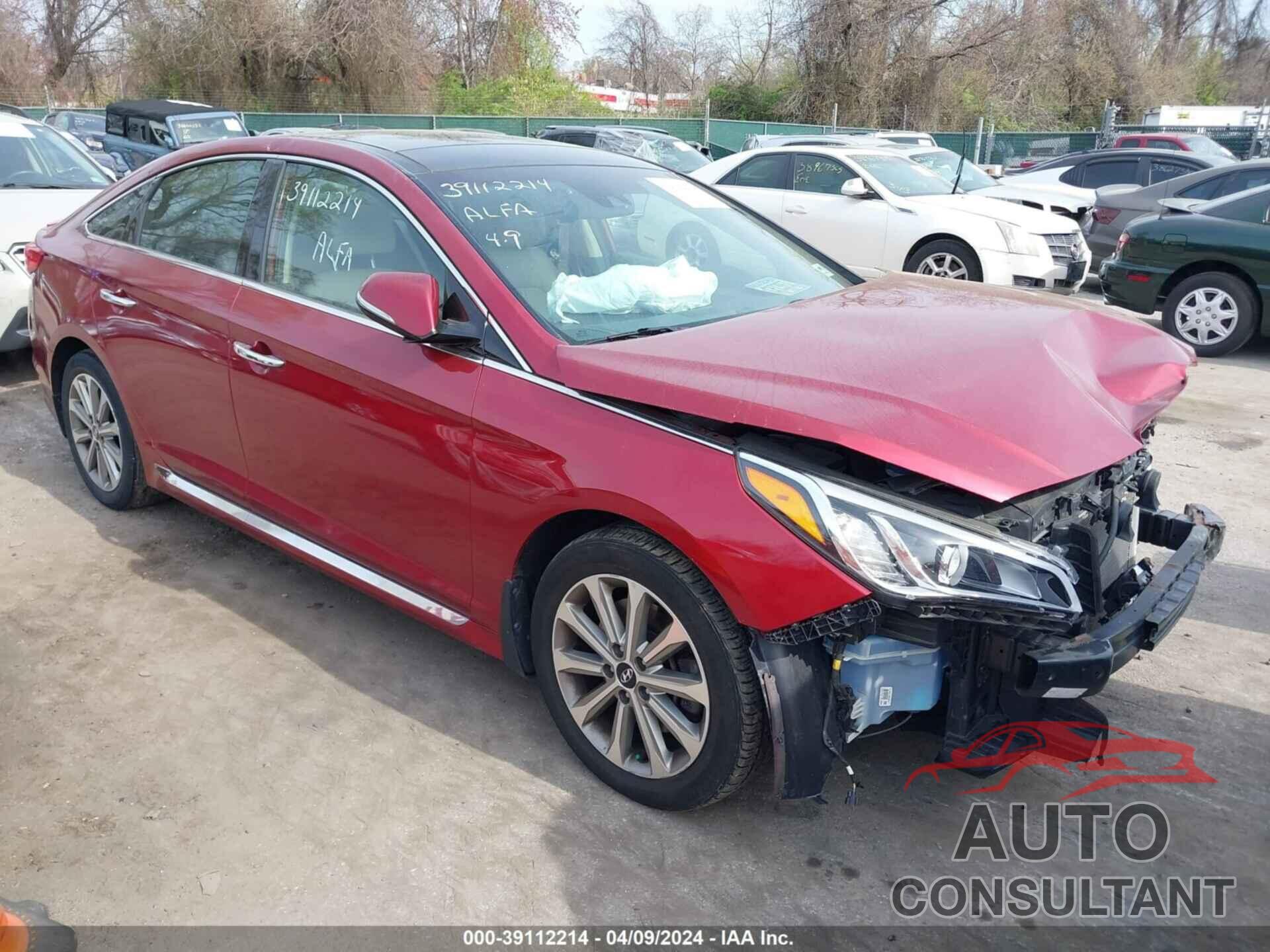 HYUNDAI SONATA 2016 - 5NPE34AF1GH324532