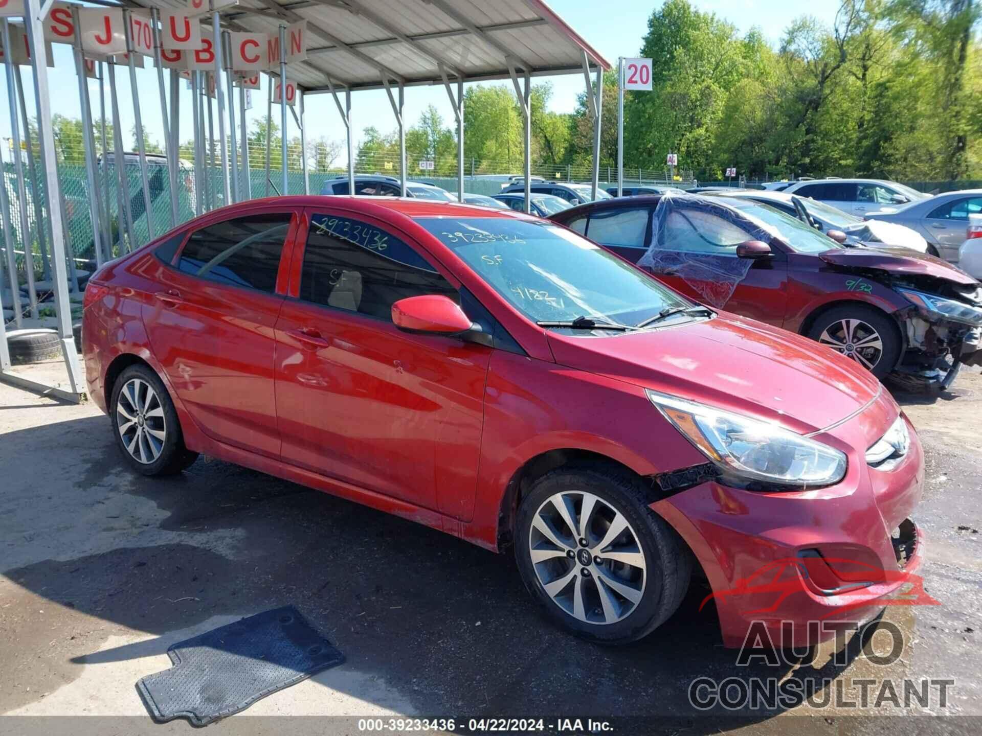 HYUNDAI ACCENT 2017 - KMHCT4AE6HU386784