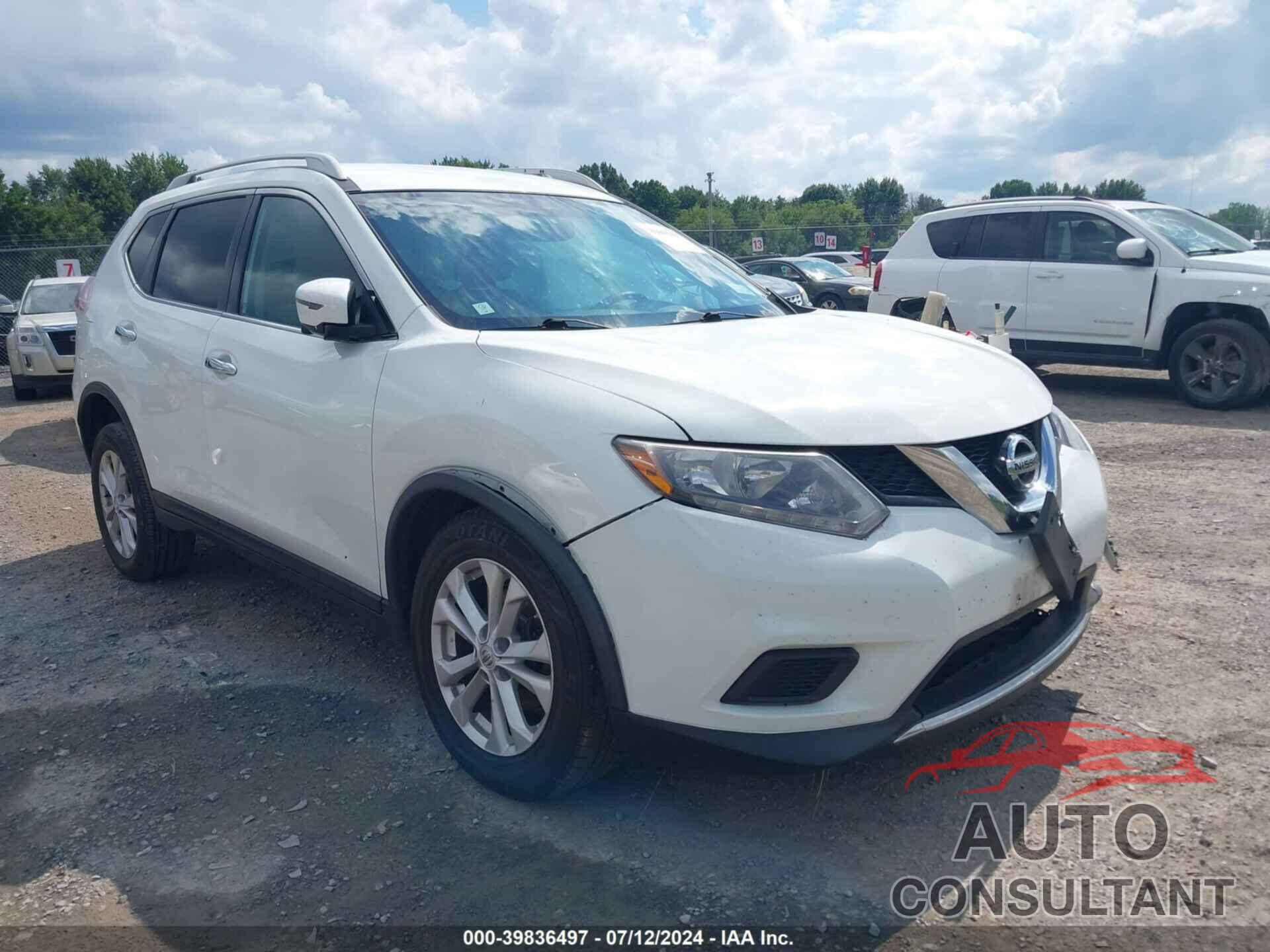 NISSAN ROGUE 2016 - KNMAT2MVXGP651540