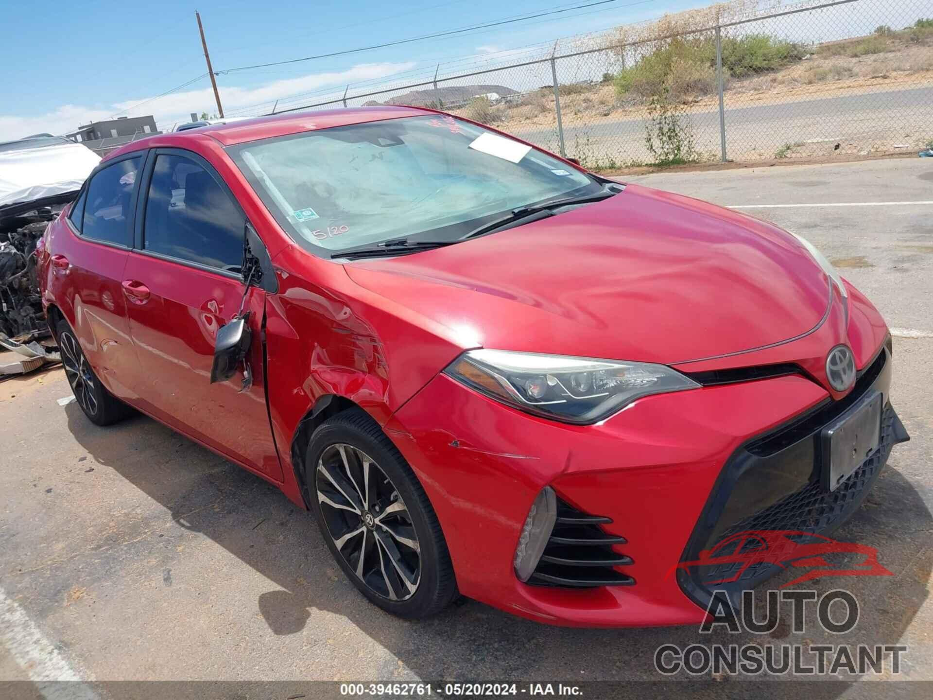 TOYOTA COROLLA 2017 - 5YFBURHE3HP697490