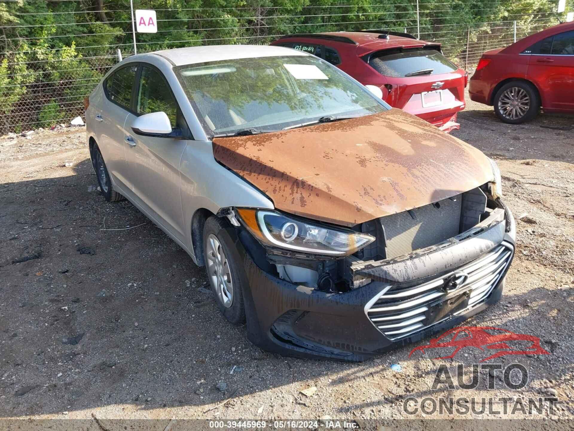 HYUNDAI ELANTRA 2017 - 5NPD74LF6HH084070