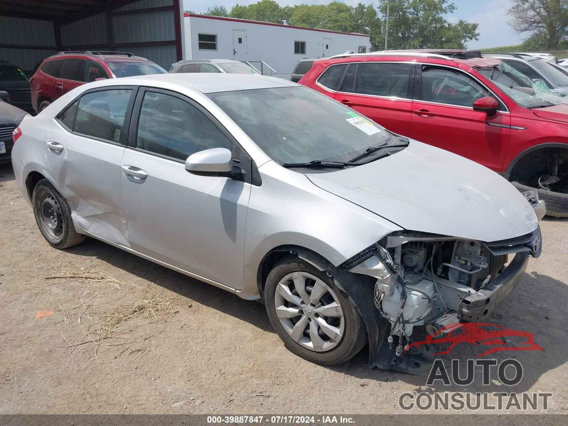 TOYOTA COROLLA 2016 - 2T1BURHEXGC604530