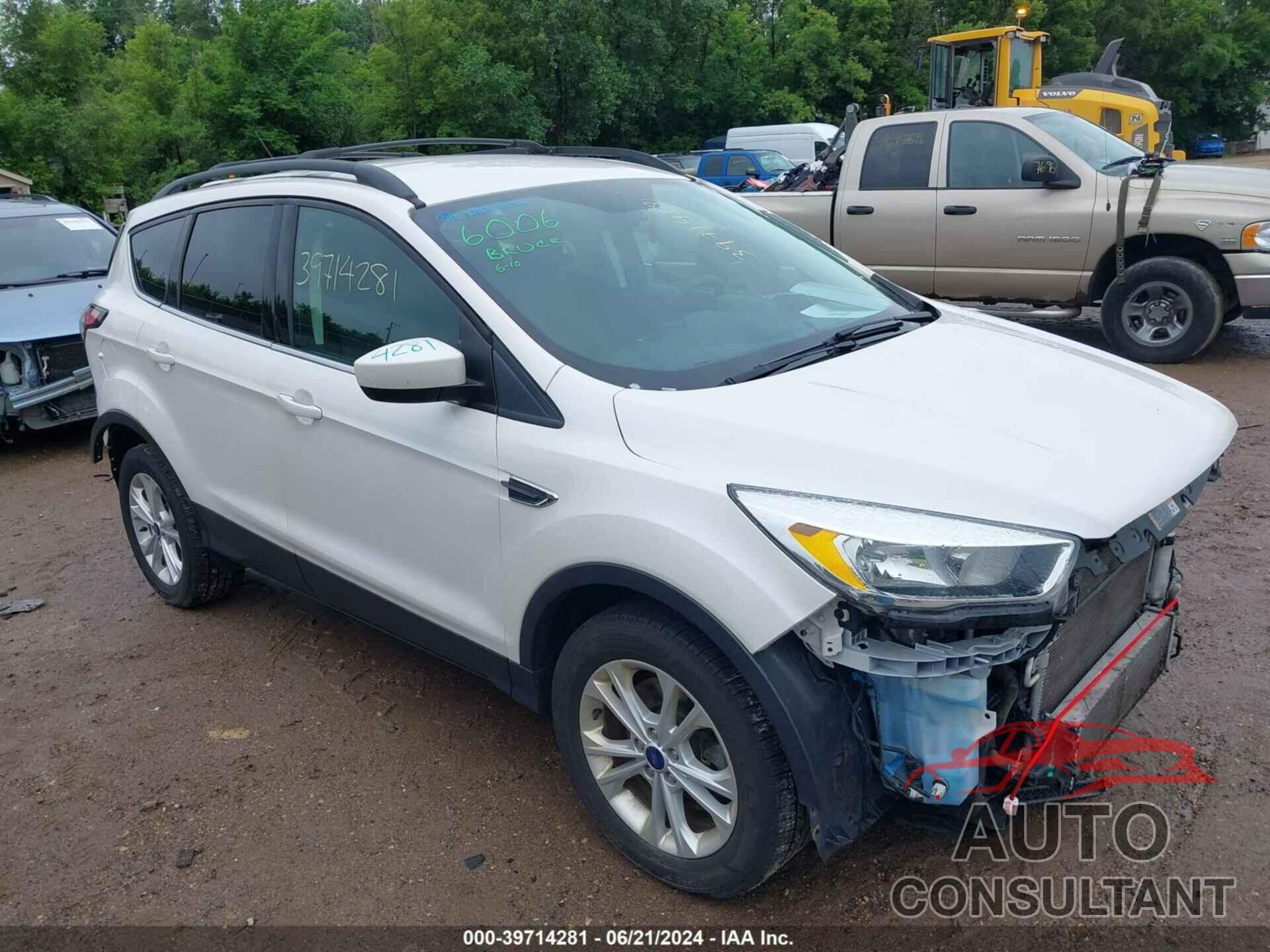 FORD ESCAPE 2018 - 1FMCU9GDXJUA99270