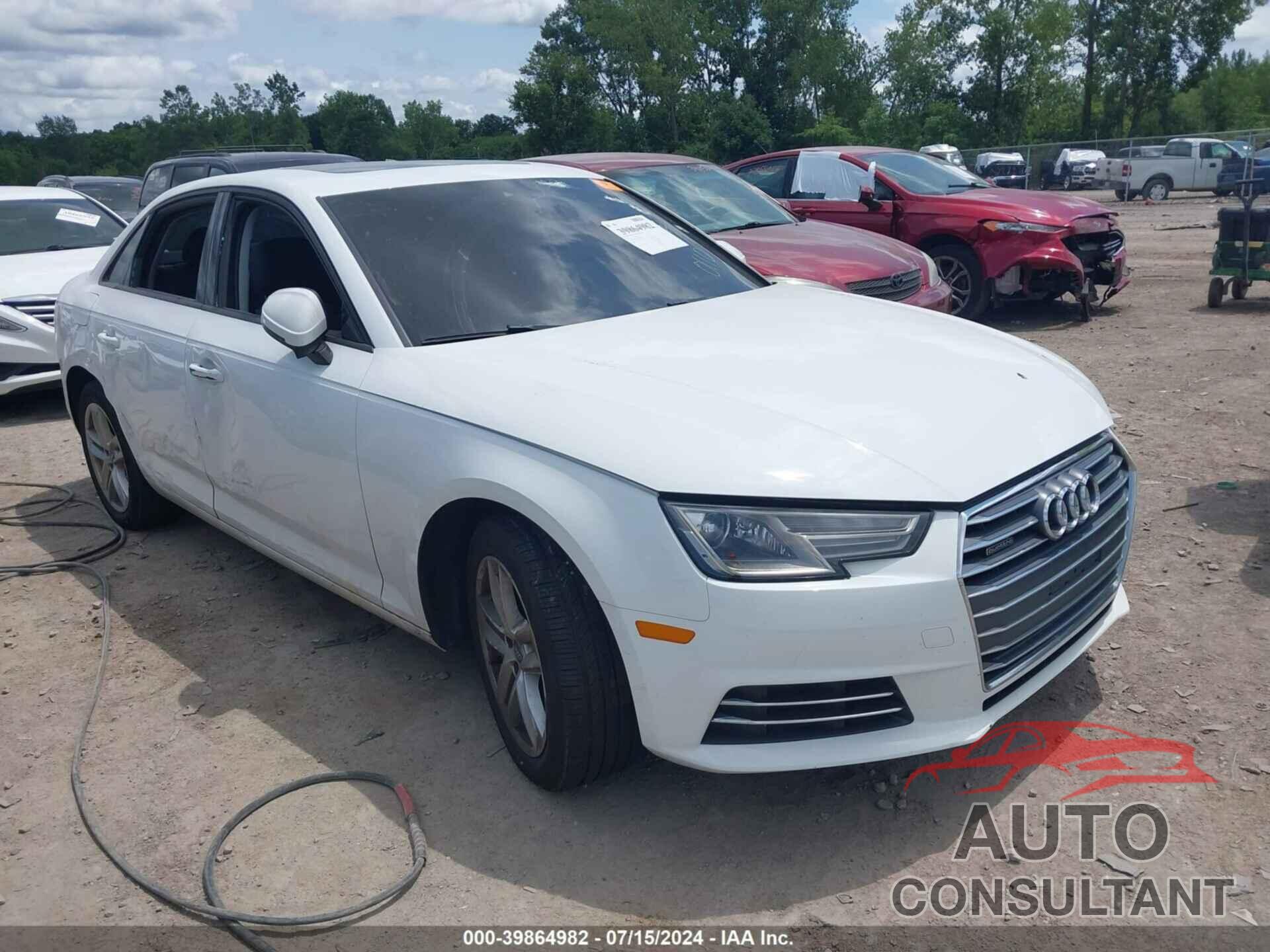 AUDI A4 2017 - WAUANAF41HN070110