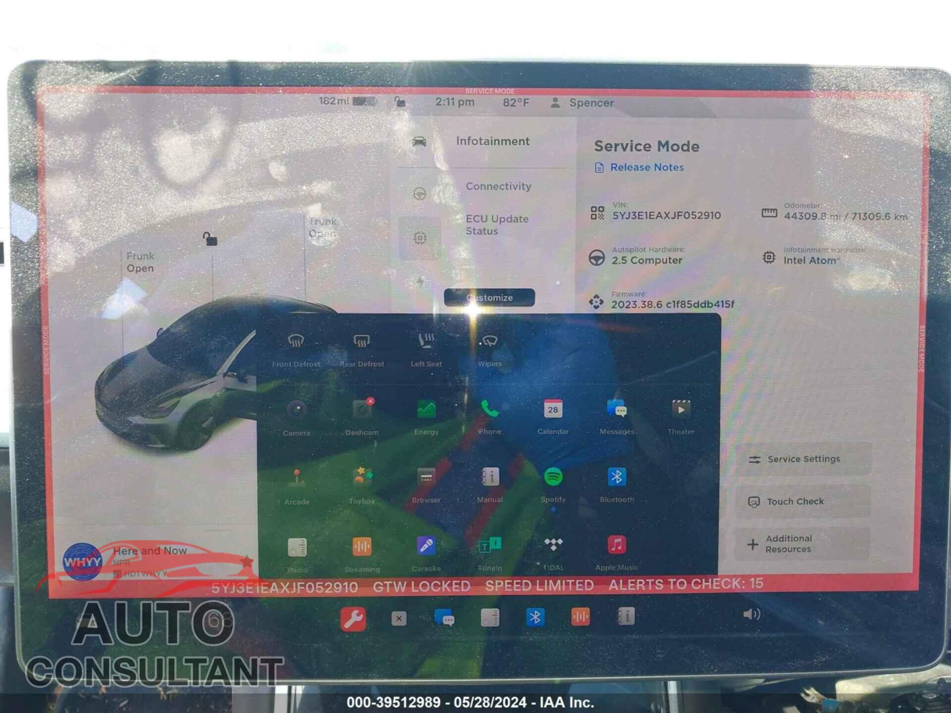 TESLA MODEL 3 2018 - 5YJ3E1EAXJF052910
