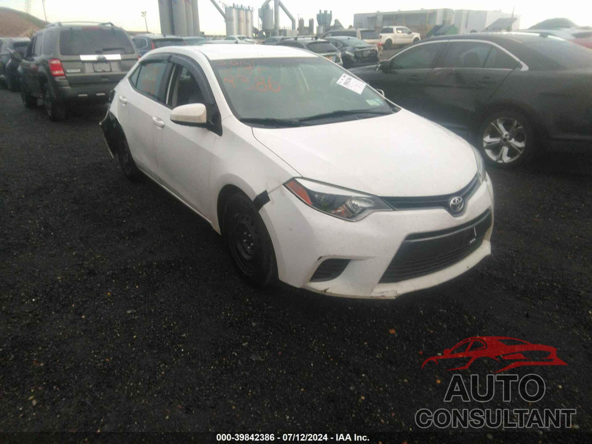 TOYOTA COROLLA 2016 - 2T1BURHE4GC722153