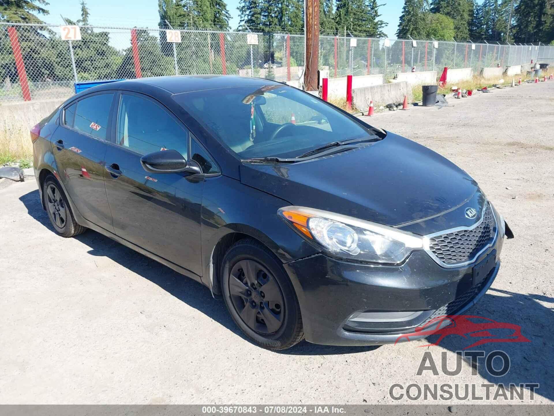 KIA FORTE 2016 - KNAFK4A67G5549316