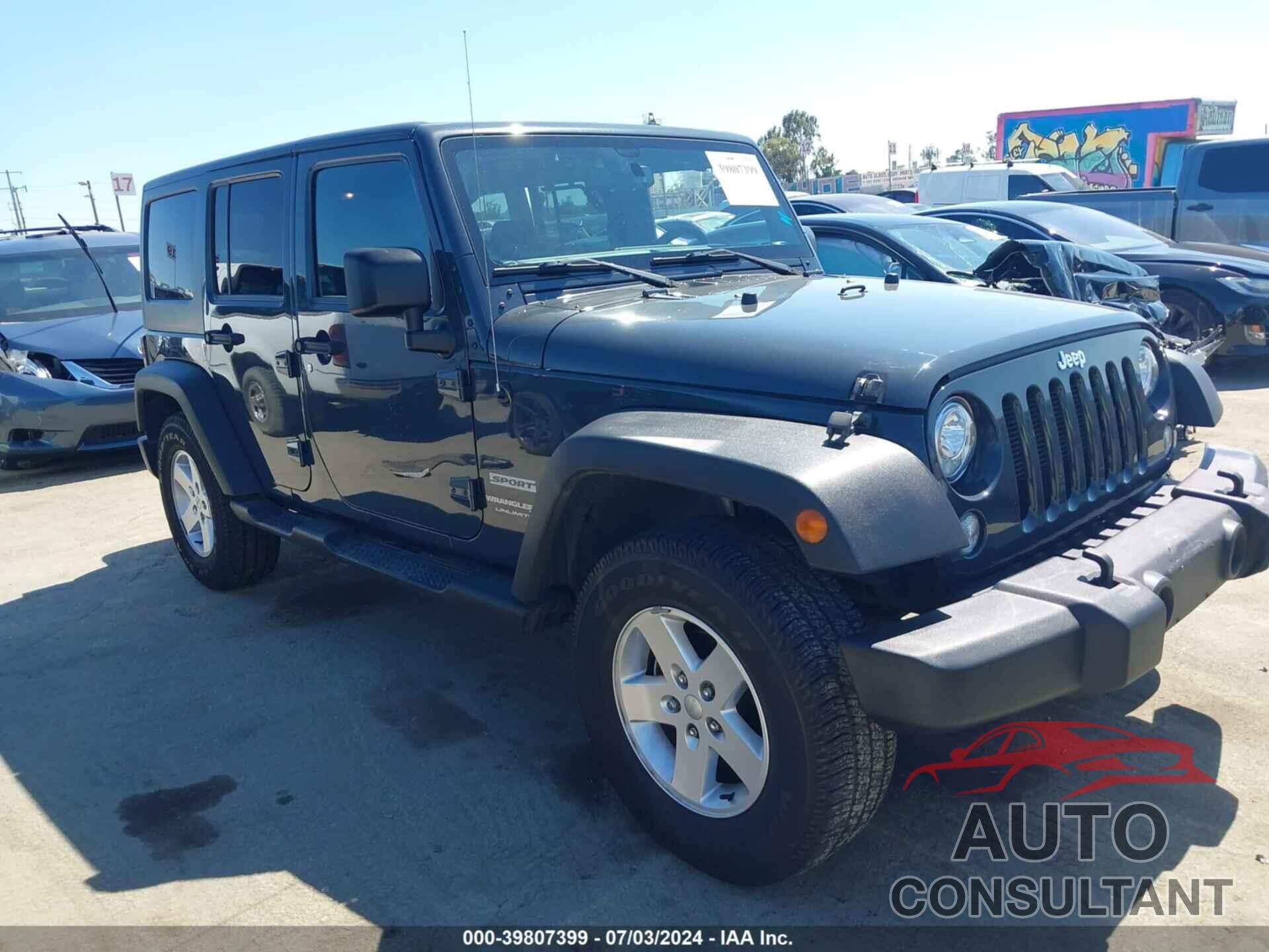 JEEP WRANGLER JK UNLIMITED 2018 - 1C4BJWDG7JL806210