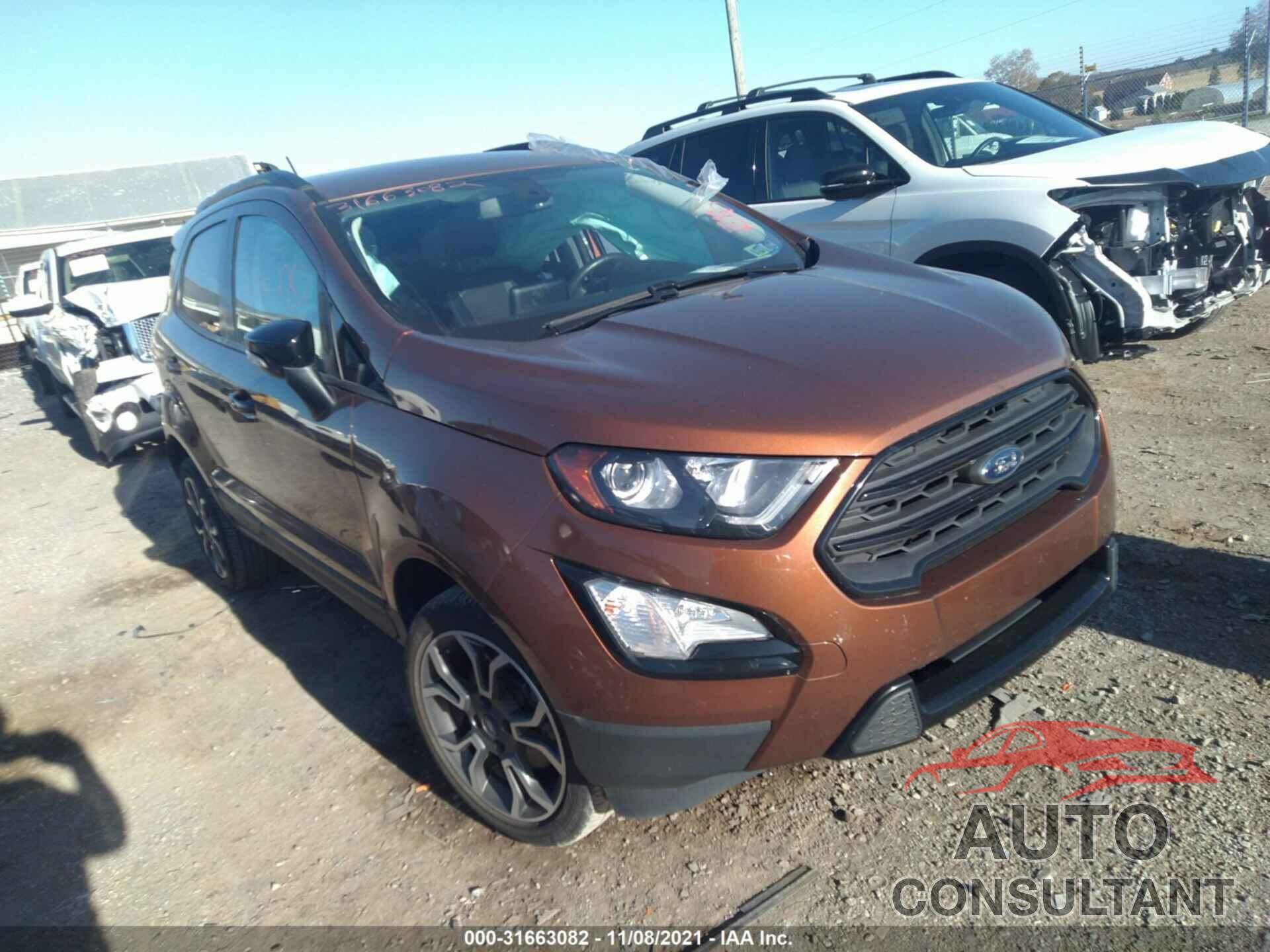 FORD ECOSPORT 2019 - MAJ6S3JL8KC307535