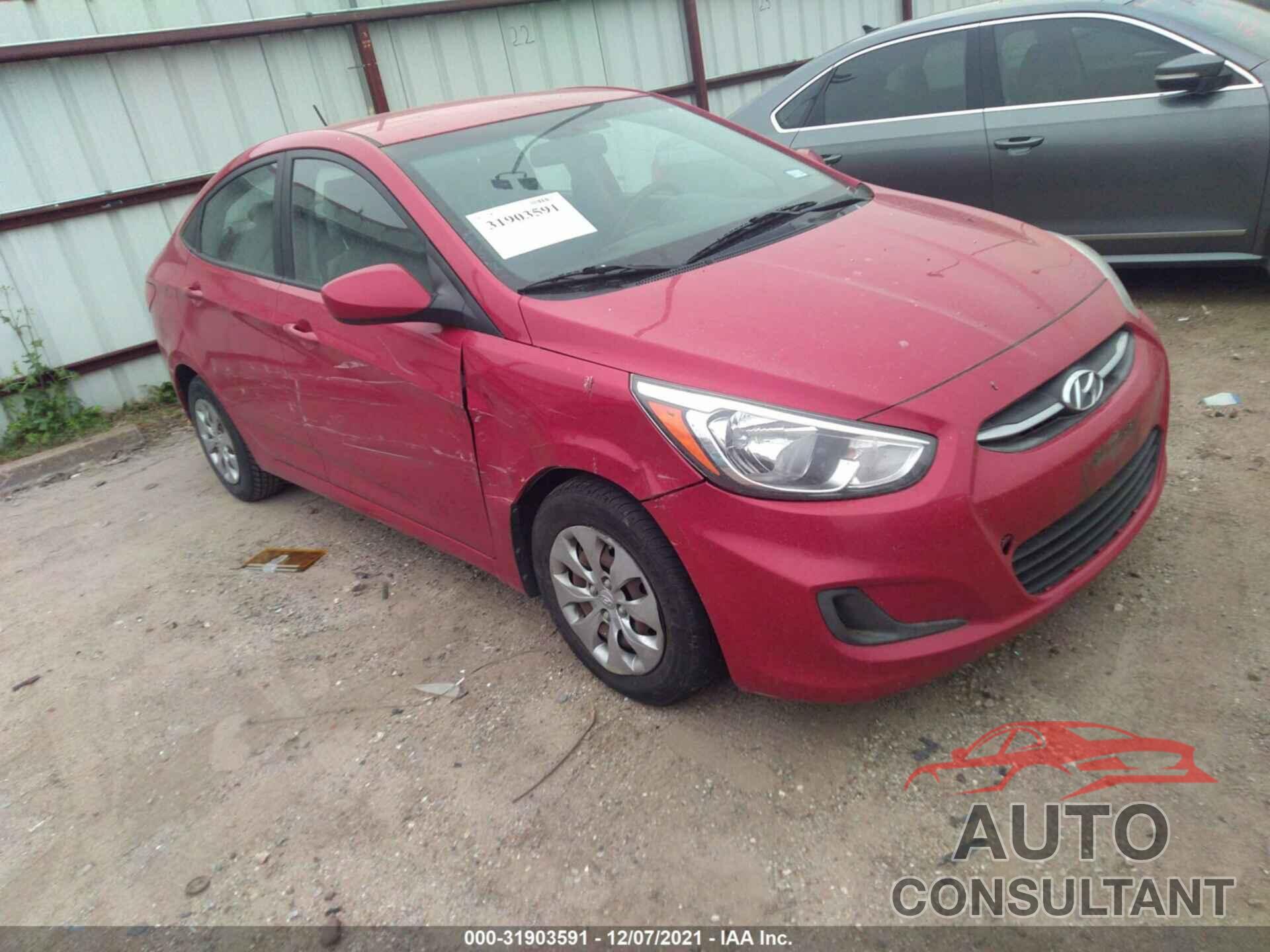 HYUNDAI ACCENT 2016 - KMHCT4AE0GU011102