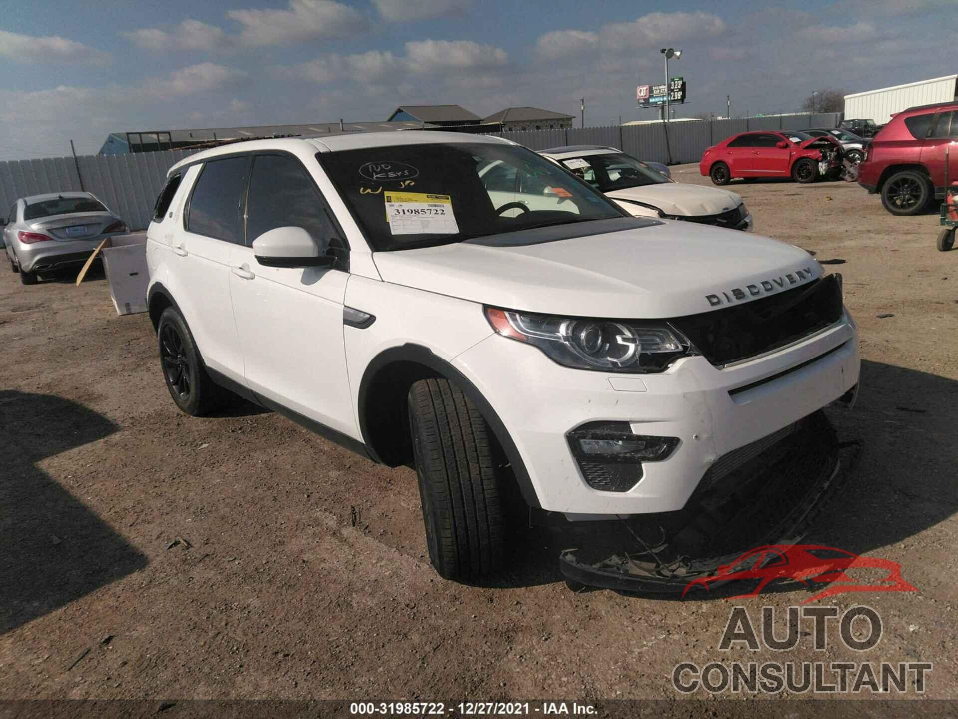 LAND ROVER DISCOVERY SPORT 2016 - SALCR2BG7GH557162