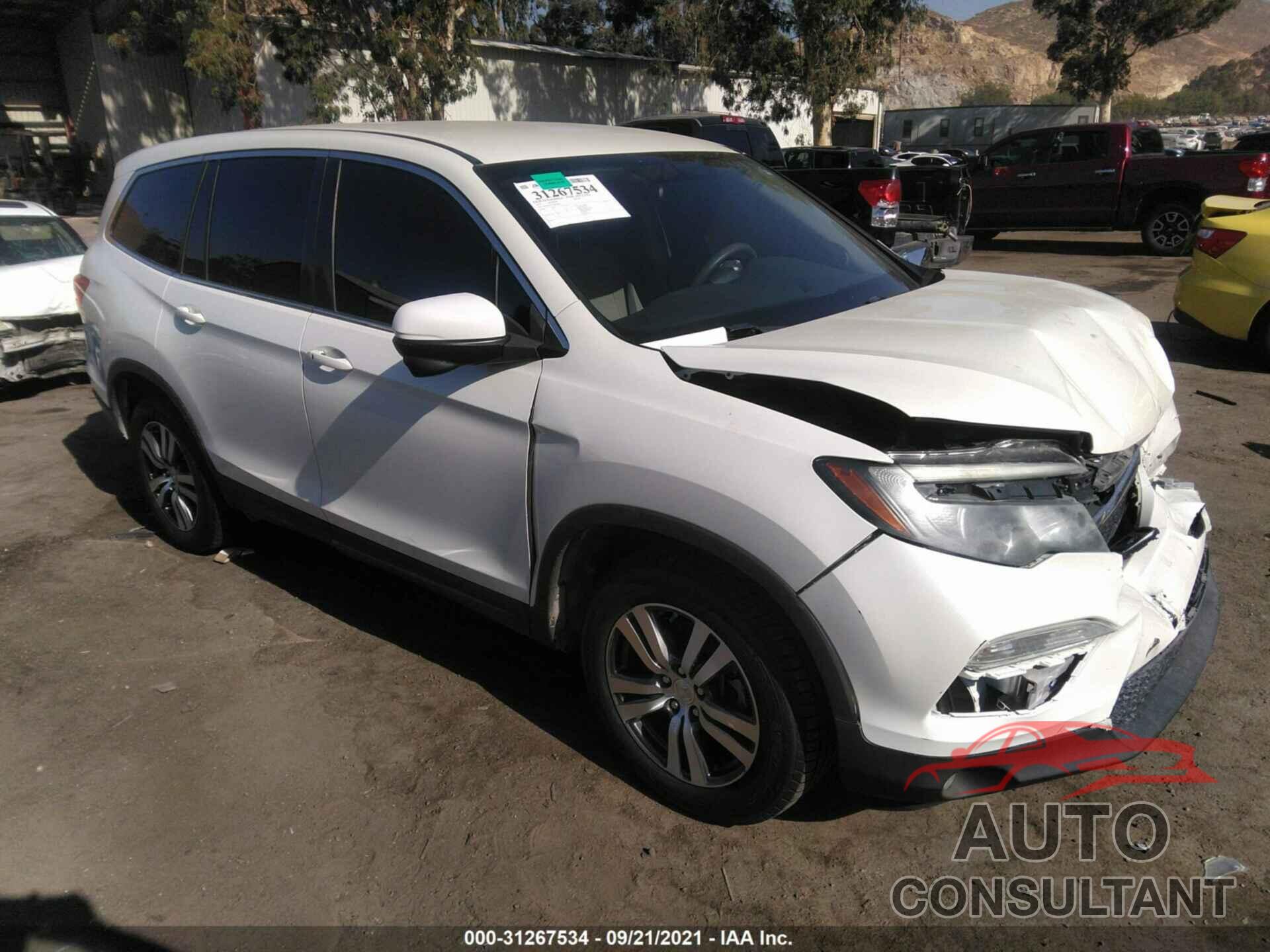 HONDA PILOT 2016 - 5FNYF5H33GB014824