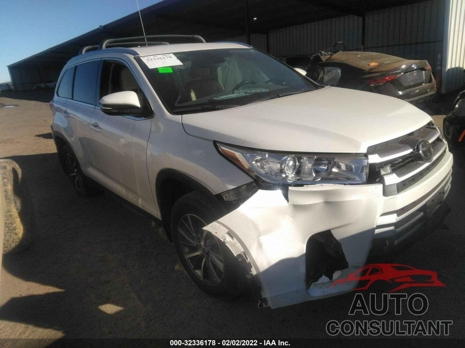 TOYOTA HIGHLANDER 2019 - 5TDJZRFH7KS576194
