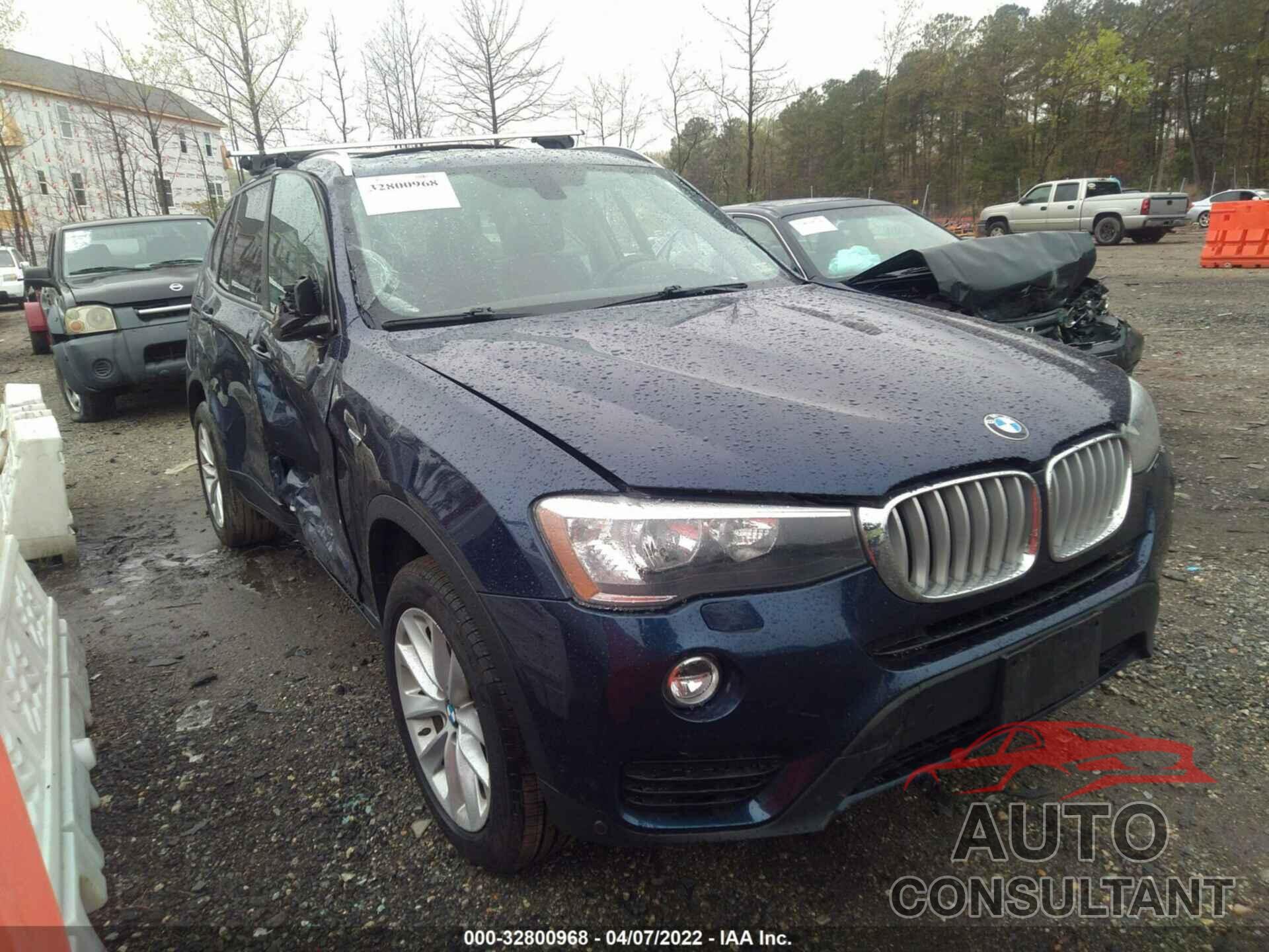 BMW X3 2016 - 5UXWX9C59G0D75494
