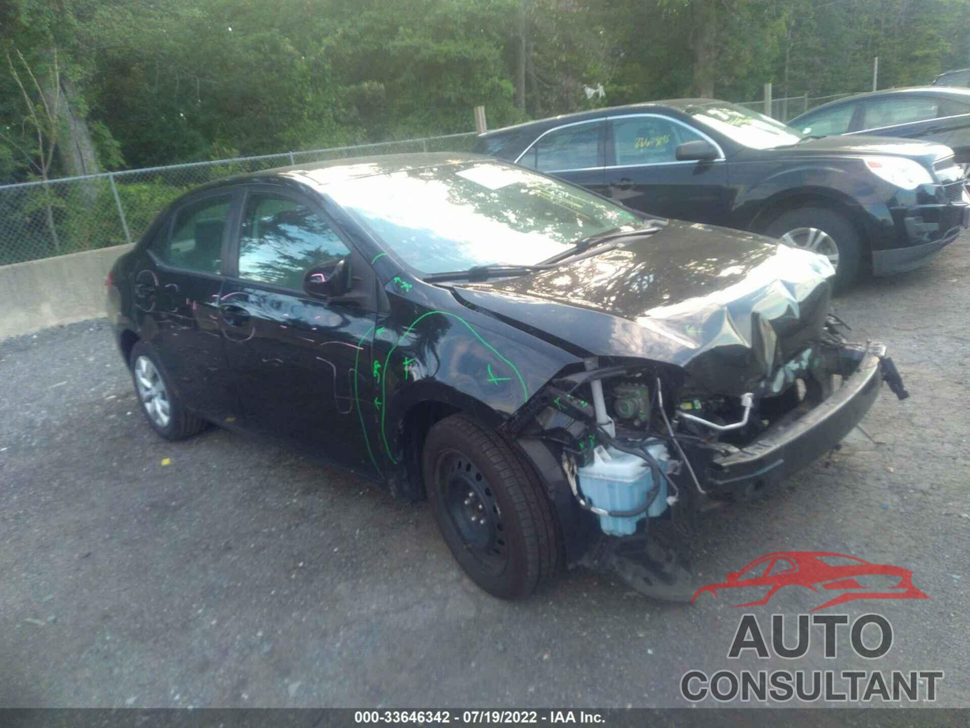 TOYOTA COROLLA 2016 - 2T1BURHE0GC597751