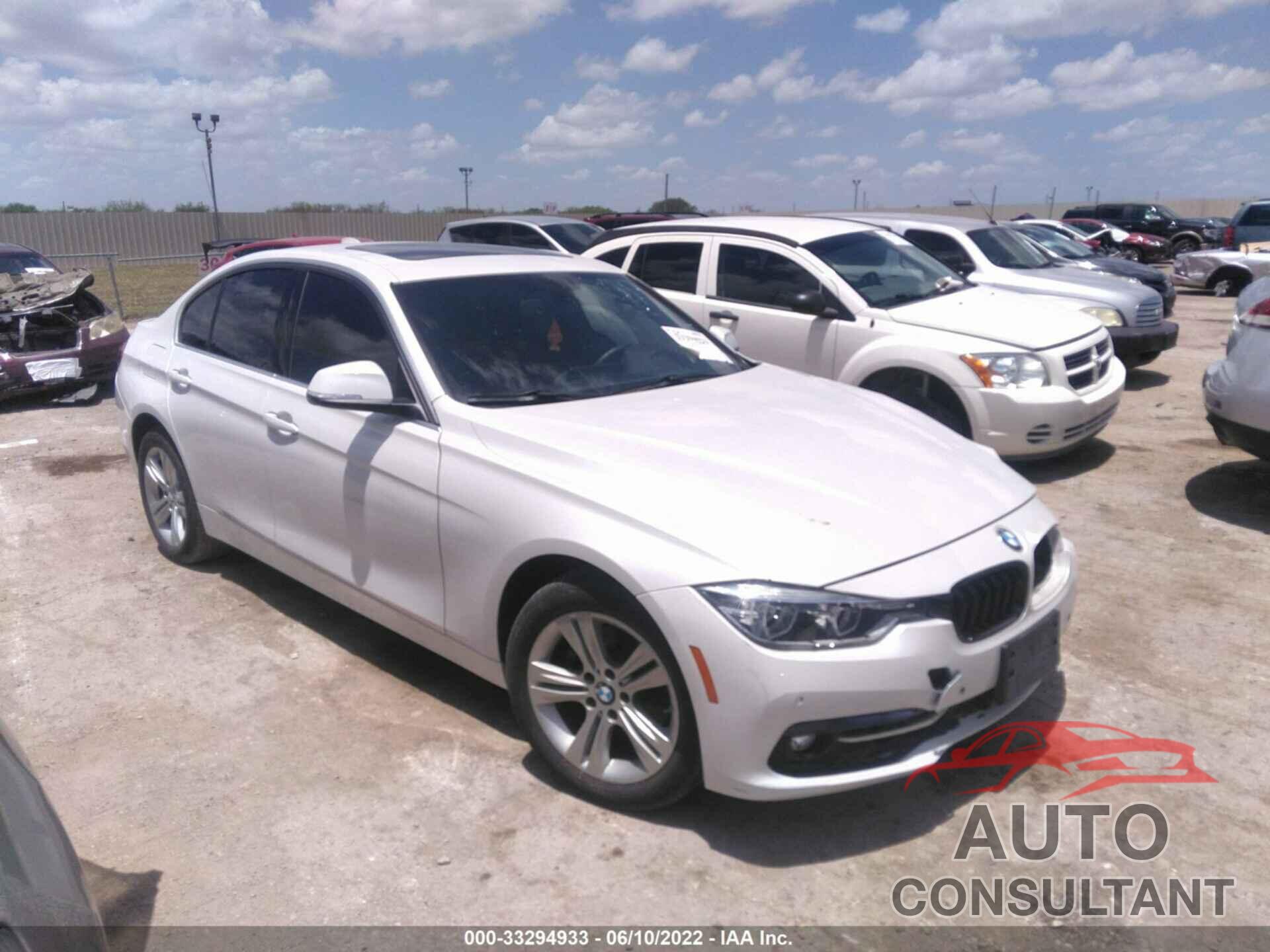 BMW 3 SERIES 2017 - WBA8D9G55HNU58805