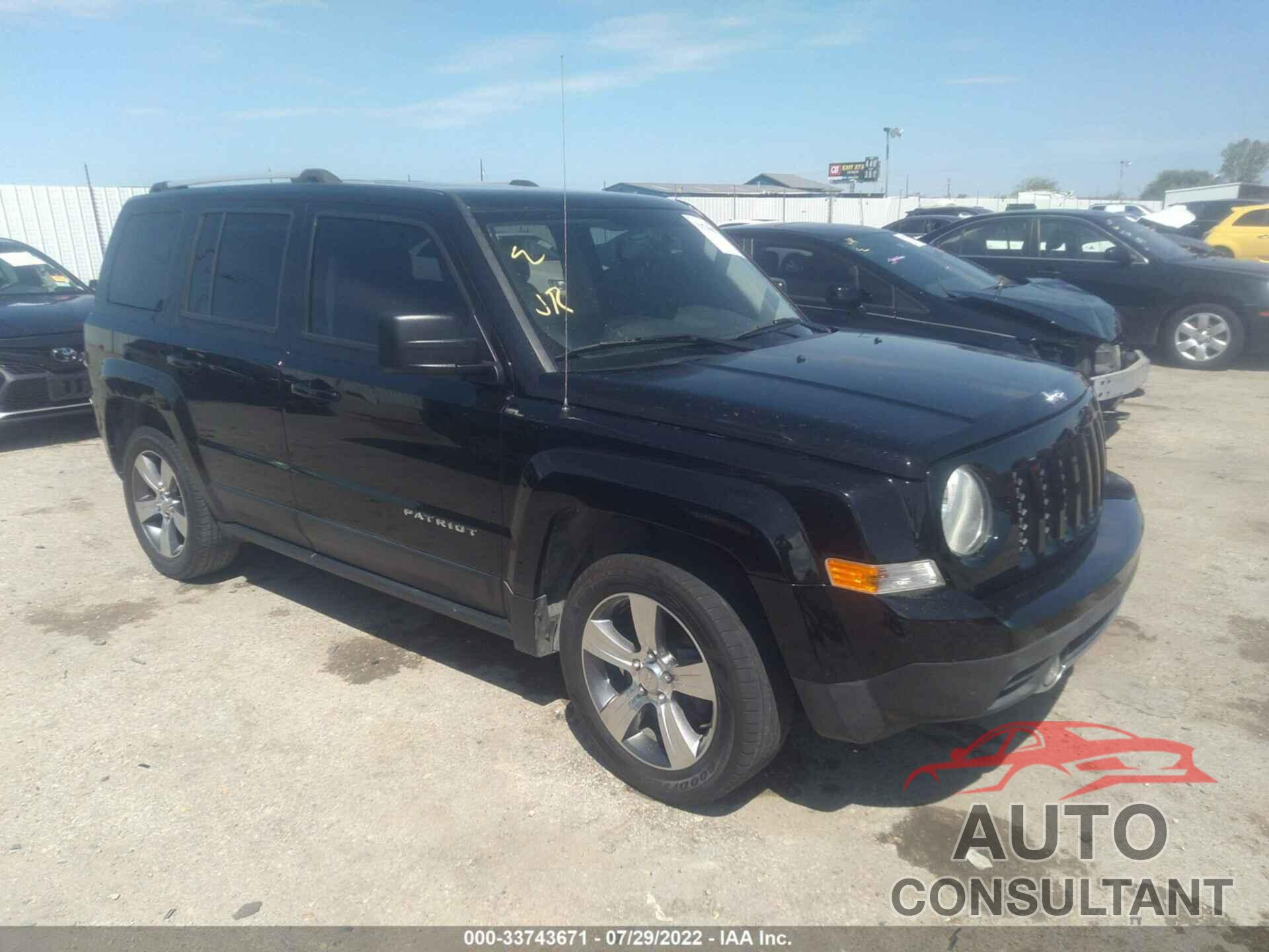 JEEP PATRIOT 2017 - 1C4NJPFA9HD209561