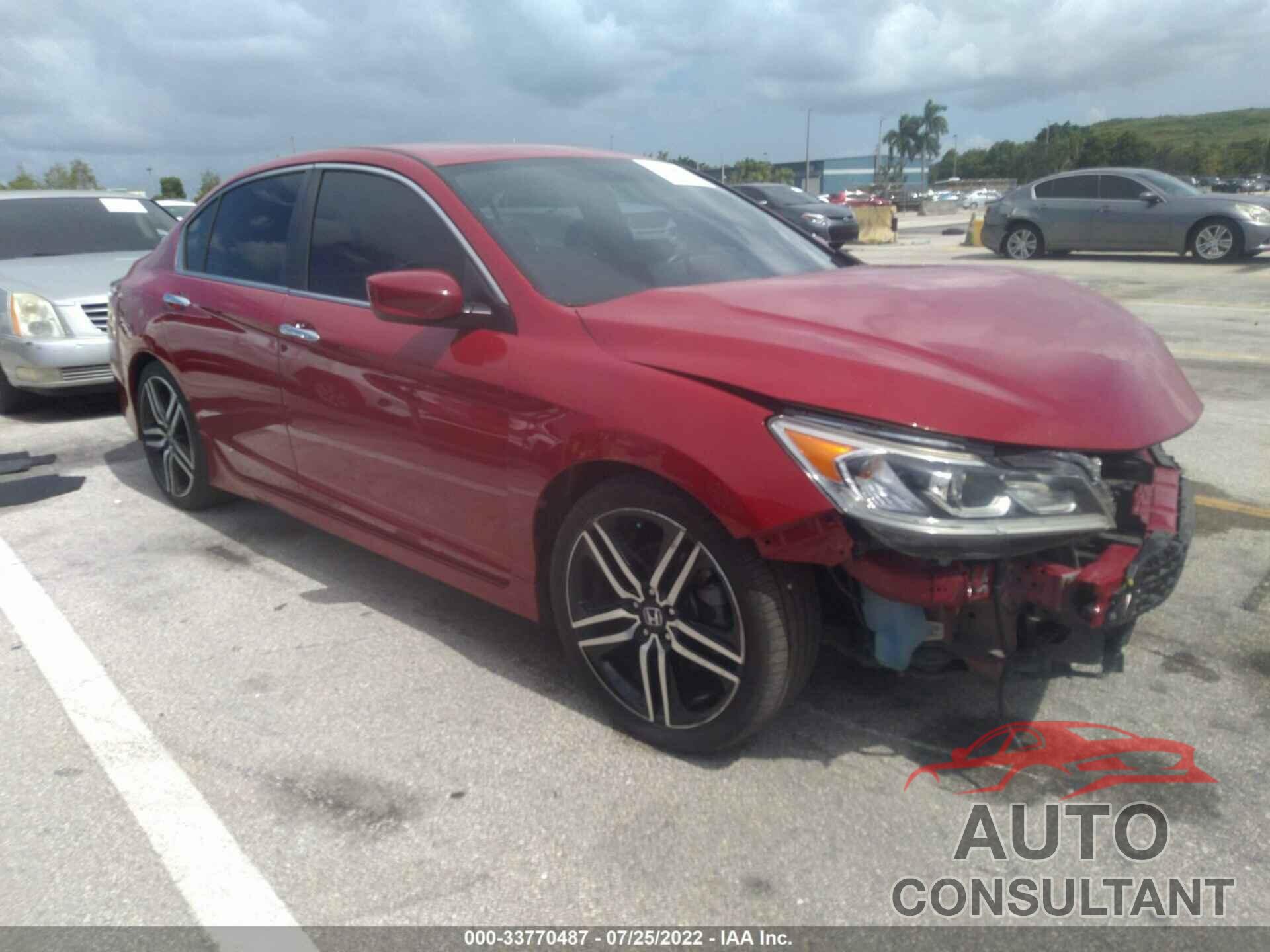 HONDA ACCORD SEDAN 2016 - 1HGCR2F58GA112164