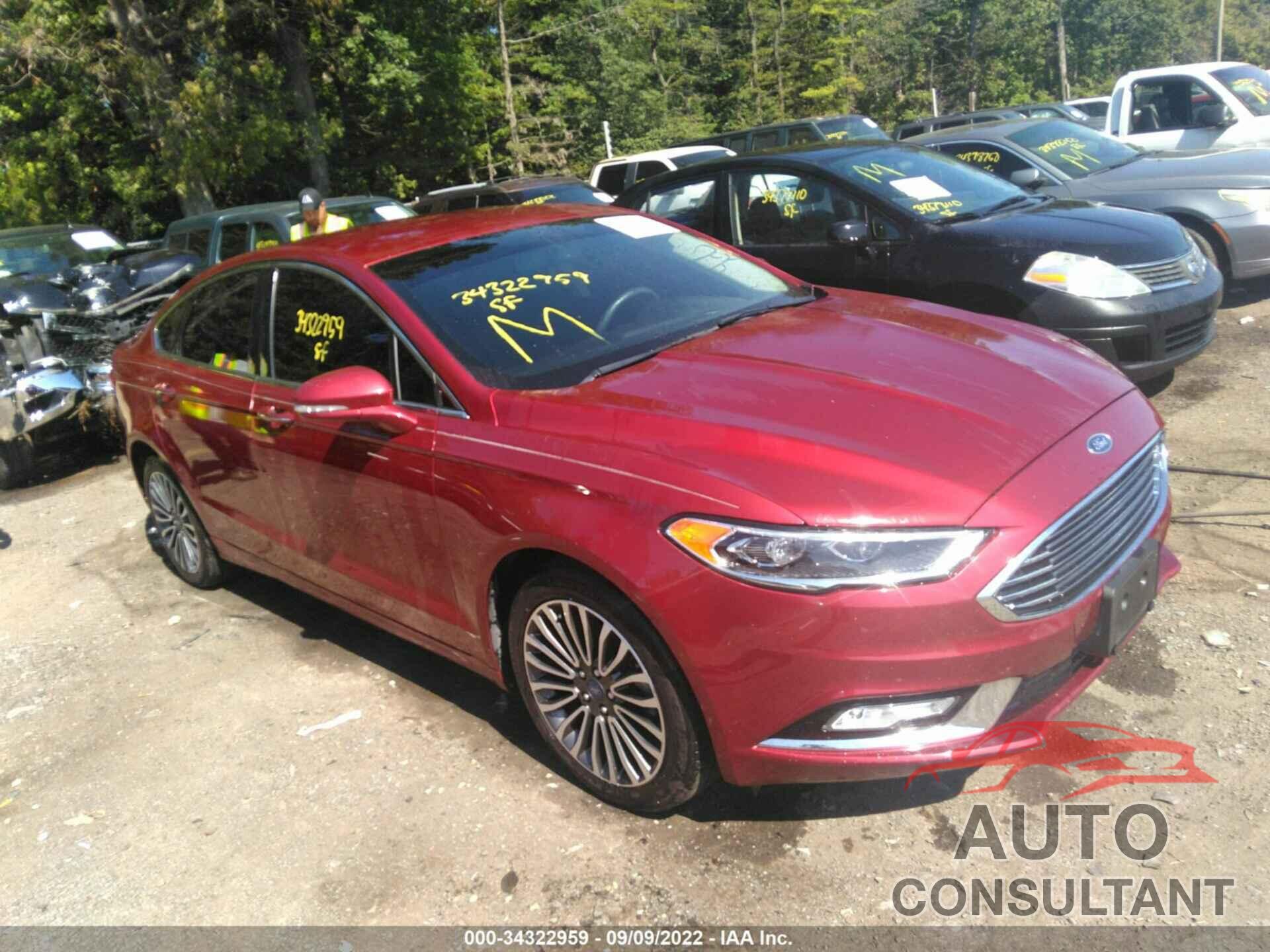 FORD FUSION 2017 - 3FA6P0T93HR378167