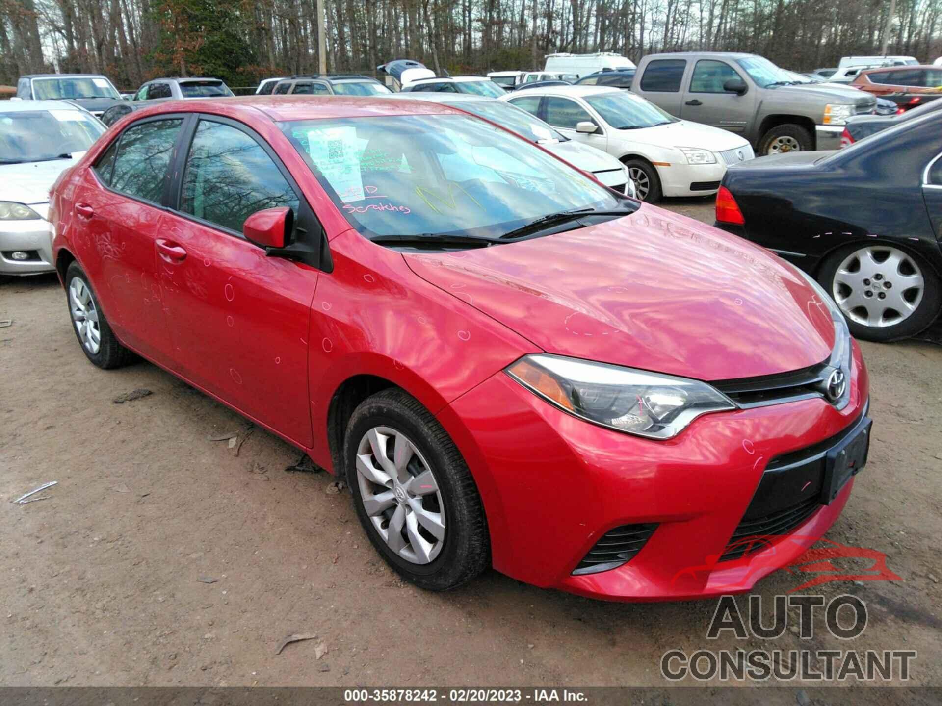 TOYOTA COROLLA 2016 - 2T1BURHE8GC502630