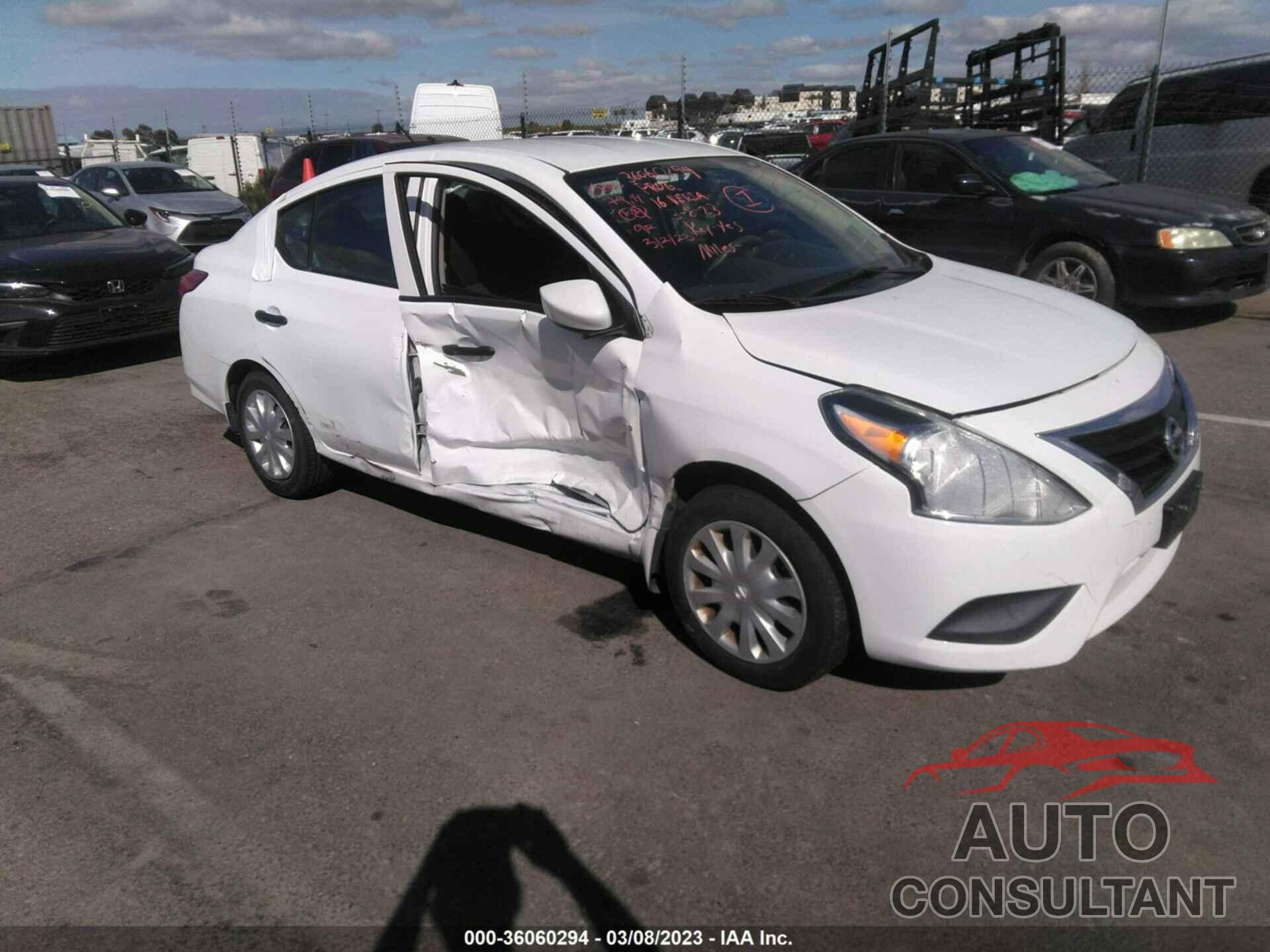 NISSAN VERSA 2016 - 3N1CN7APXGL844579