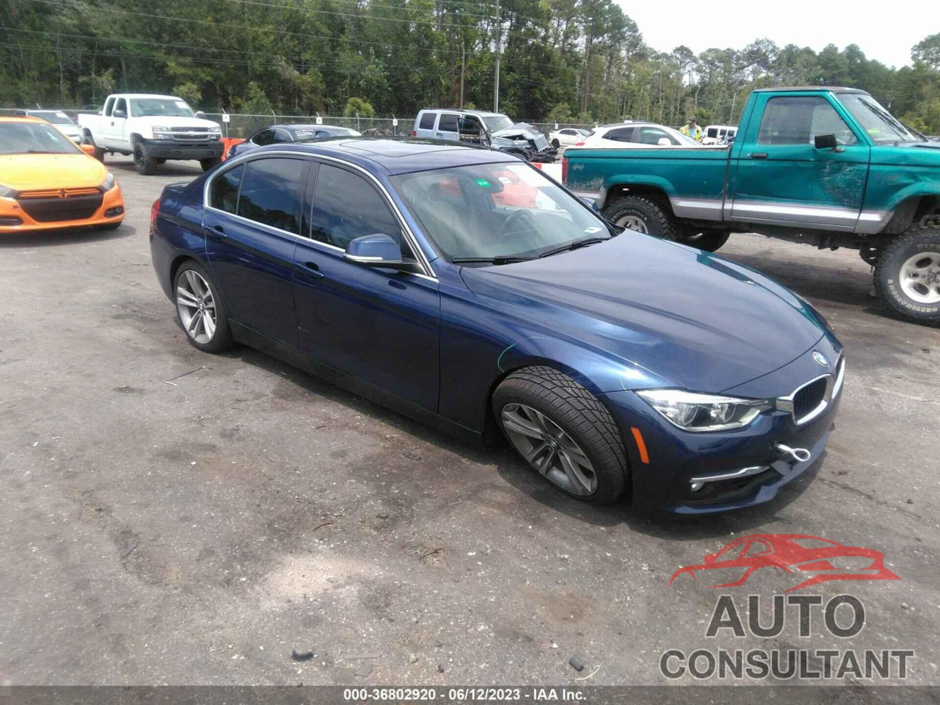 BMW 3 SERIES 2017 - WBA8B9G5XHNU50477