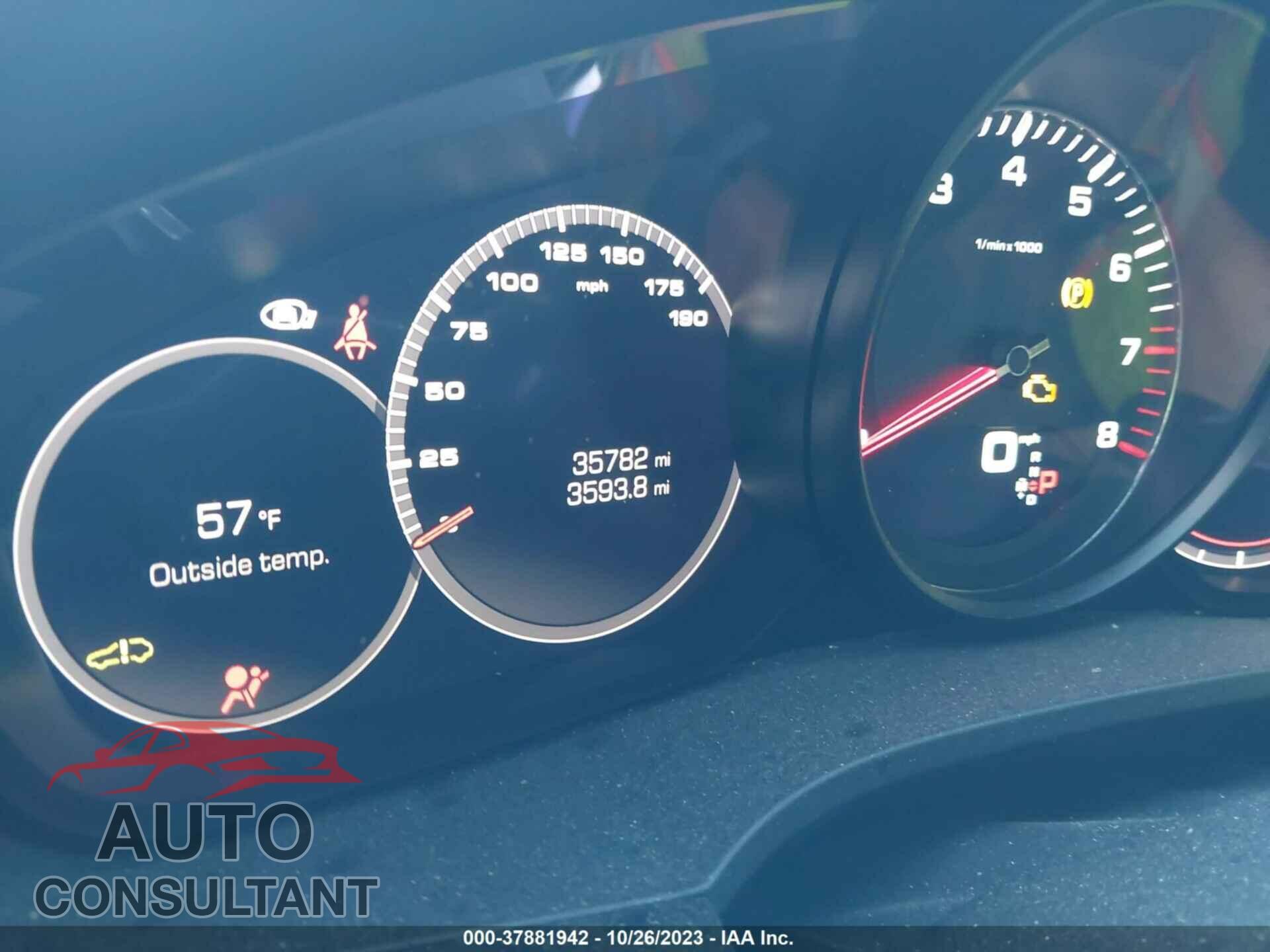 PORSCHE CAYENNE 2019 - WP1AB2AY9KDA60772