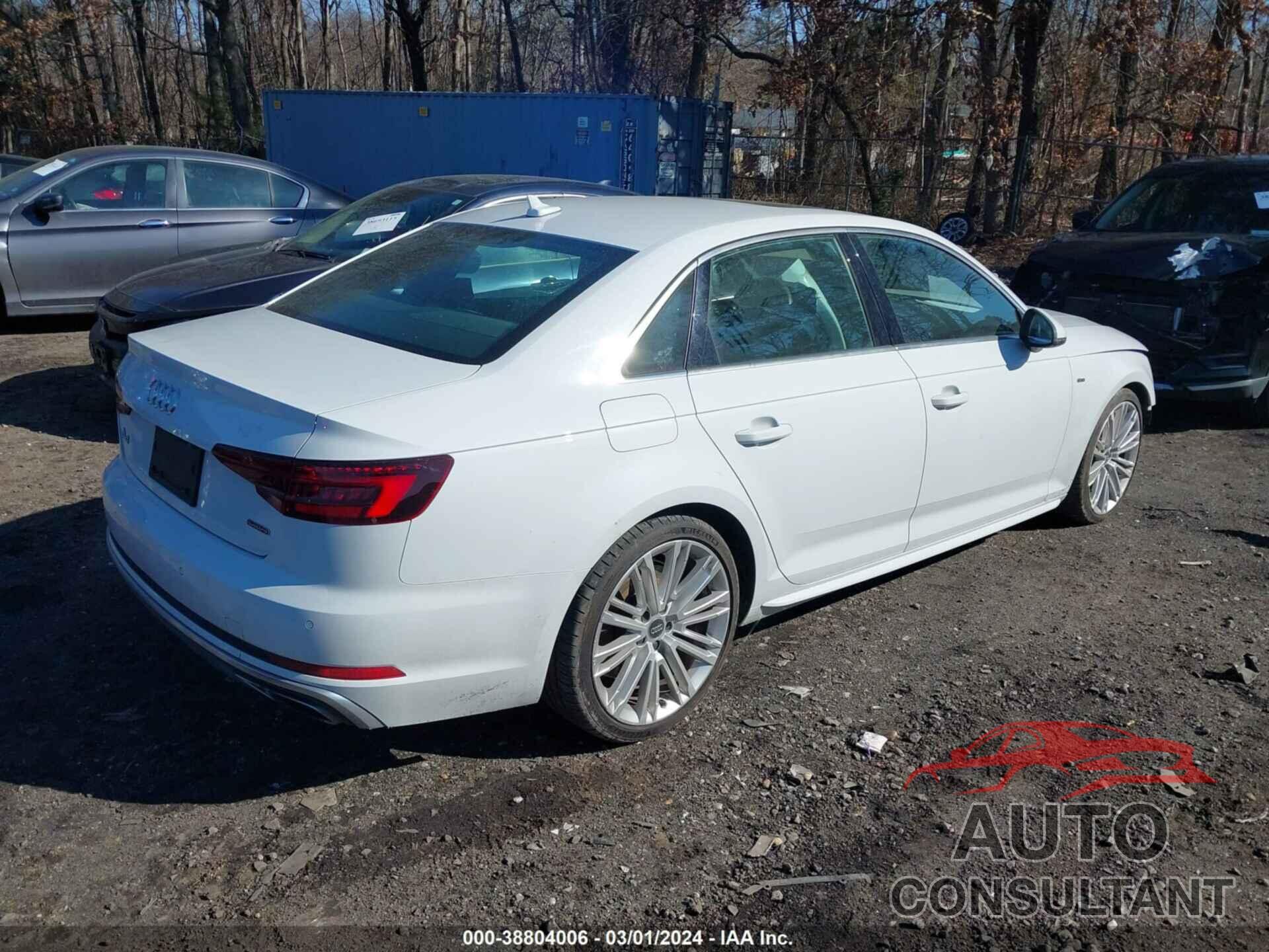 AUDI A4 2019 - WAUENAF44KA070084