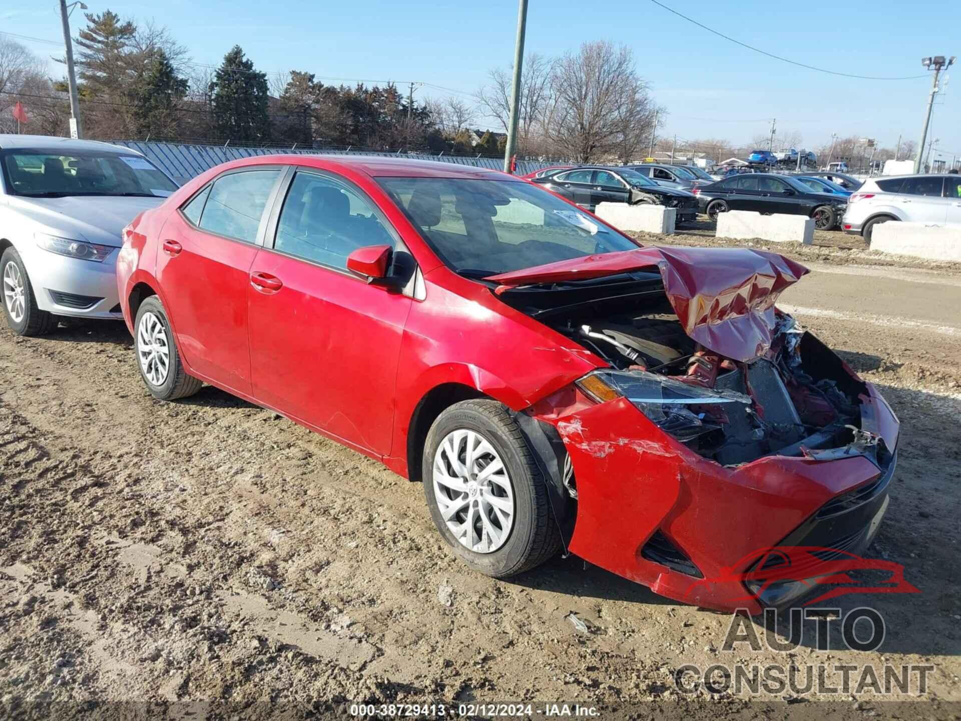 TOYOTA COROLLA 2018 - 2T1BURHE0JC007426