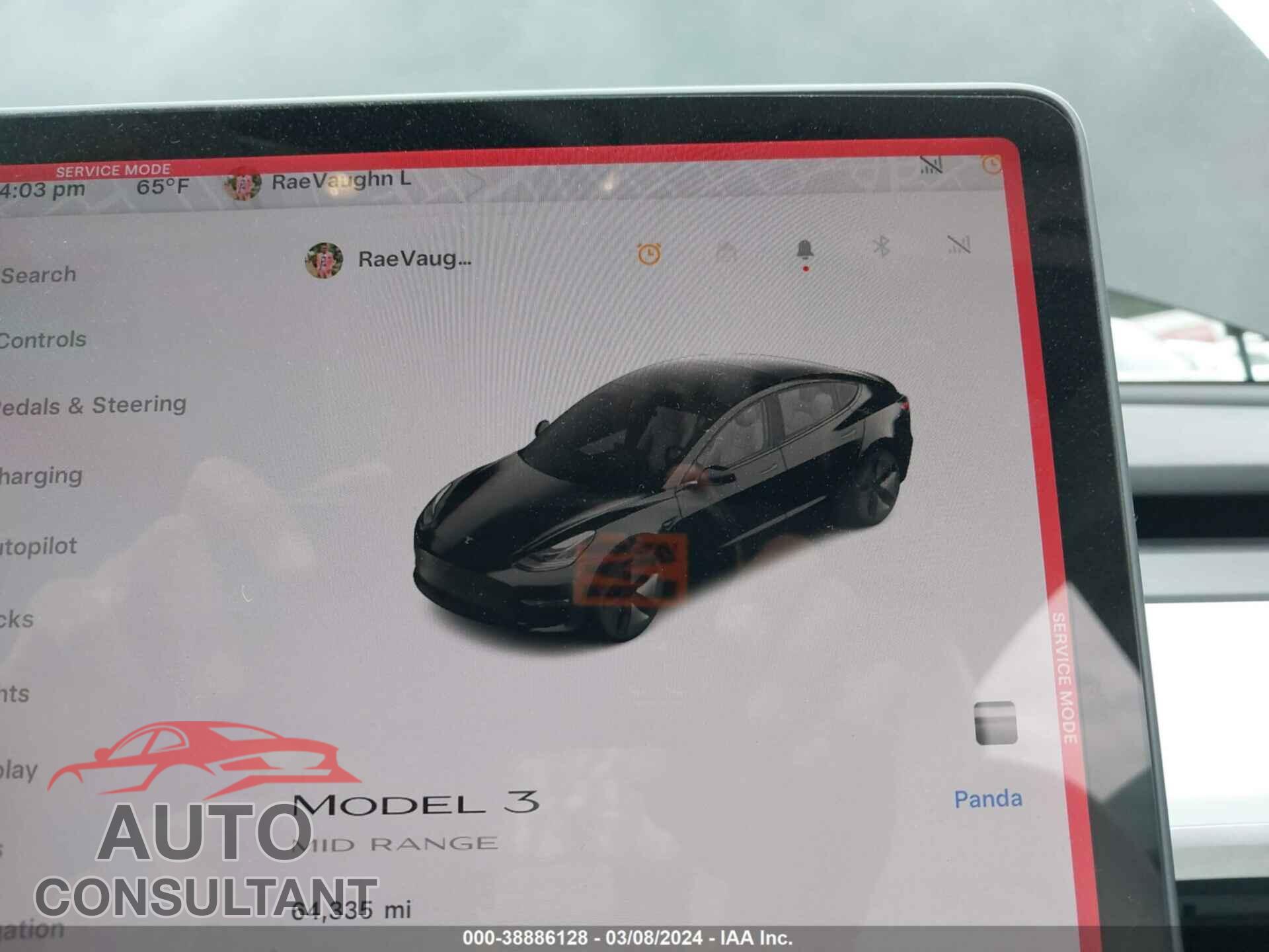 TESLA MODEL 3 2018 - 5YJ3E1EA1JF155178