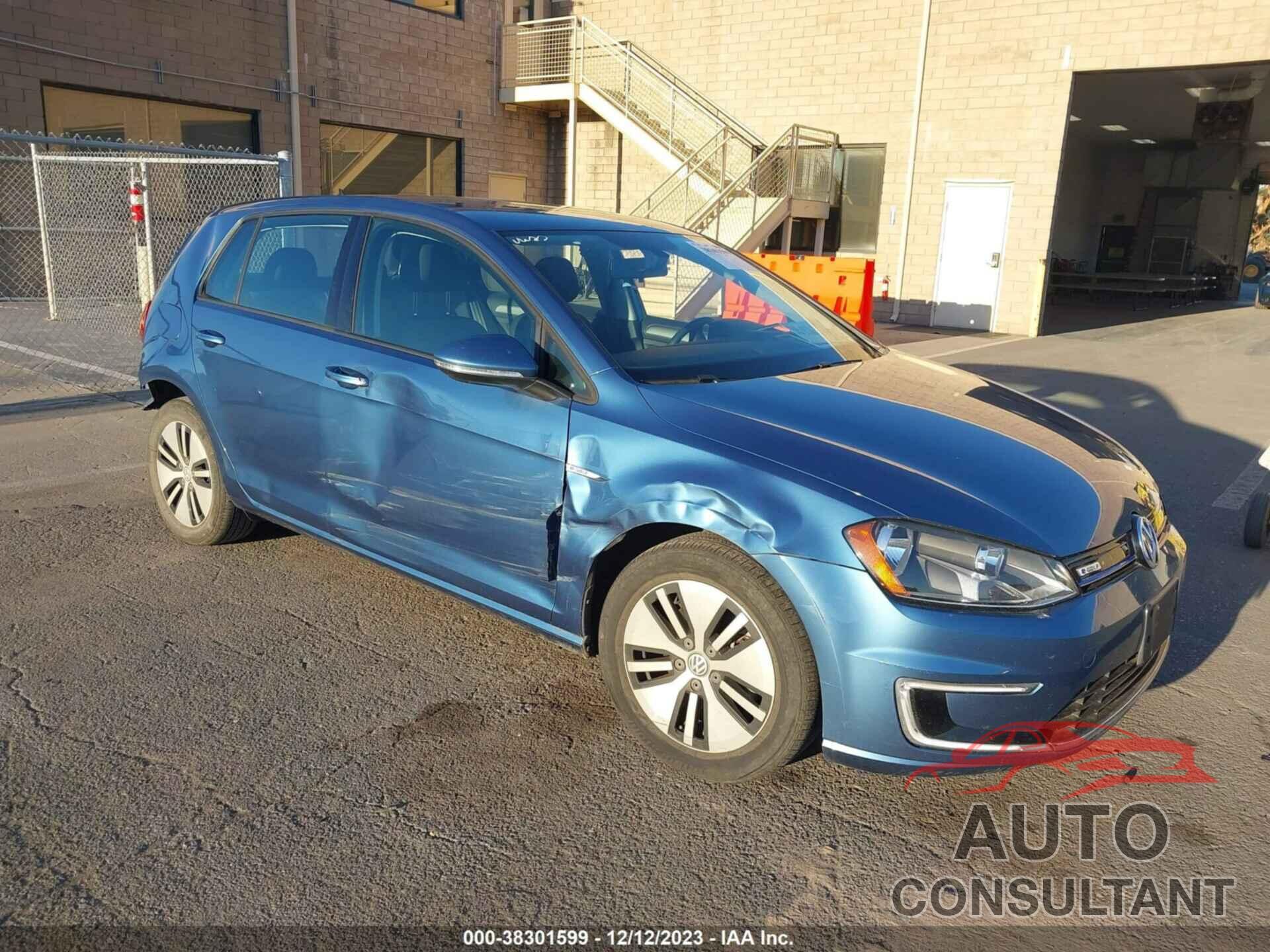 VOLKSWAGEN E-GOLF 2016 - WVWKP7AU9GW915340