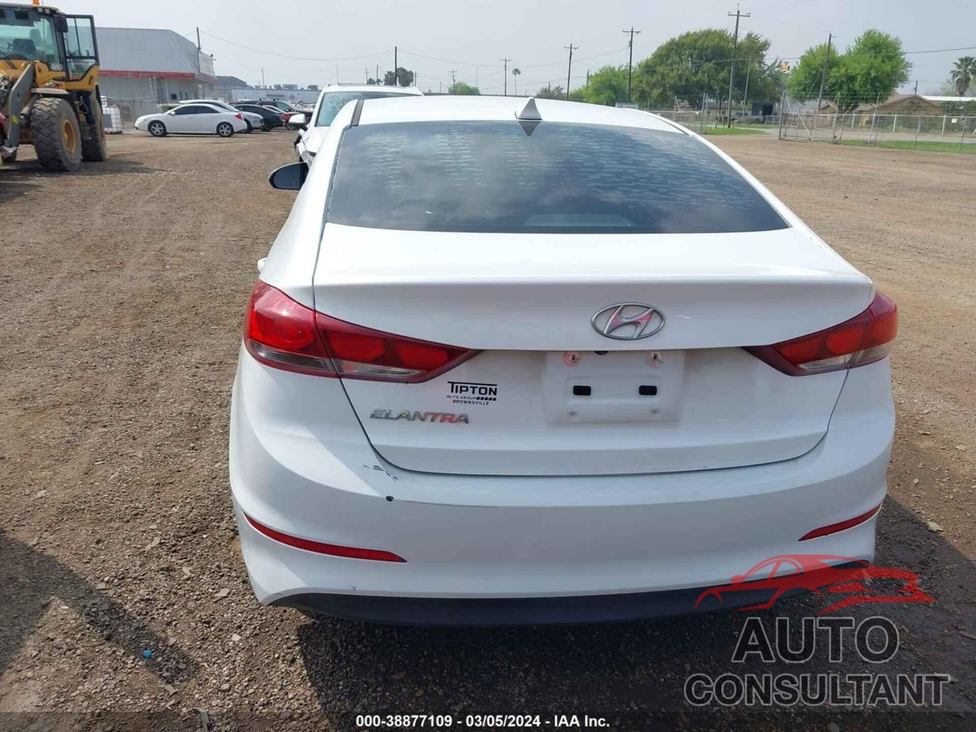 HYUNDAI ELANTRA 2018 - 5NPD84LFXJH321713