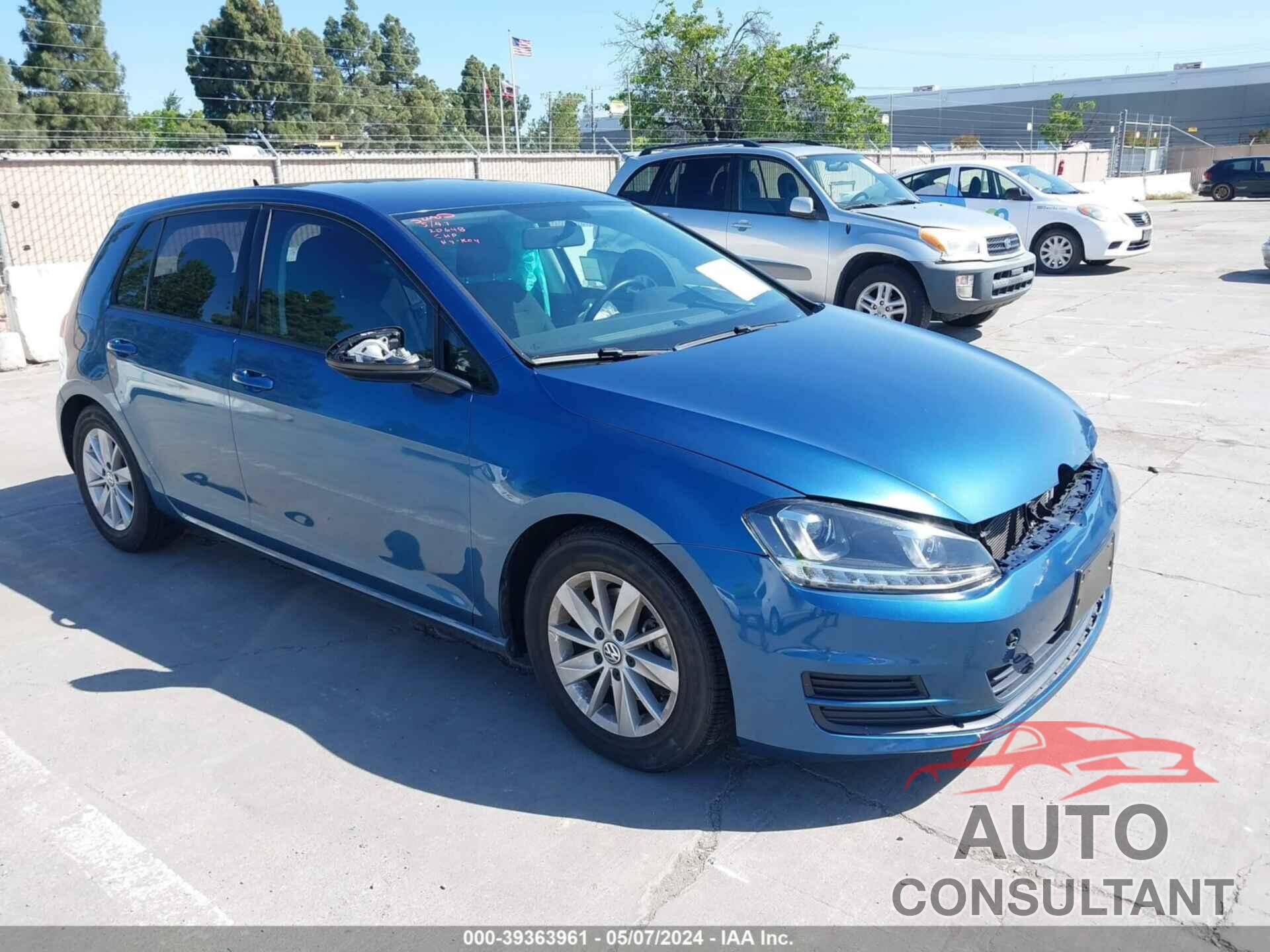 VOLKSWAGEN GOLF 2017 - 3VW117AU1HM035485