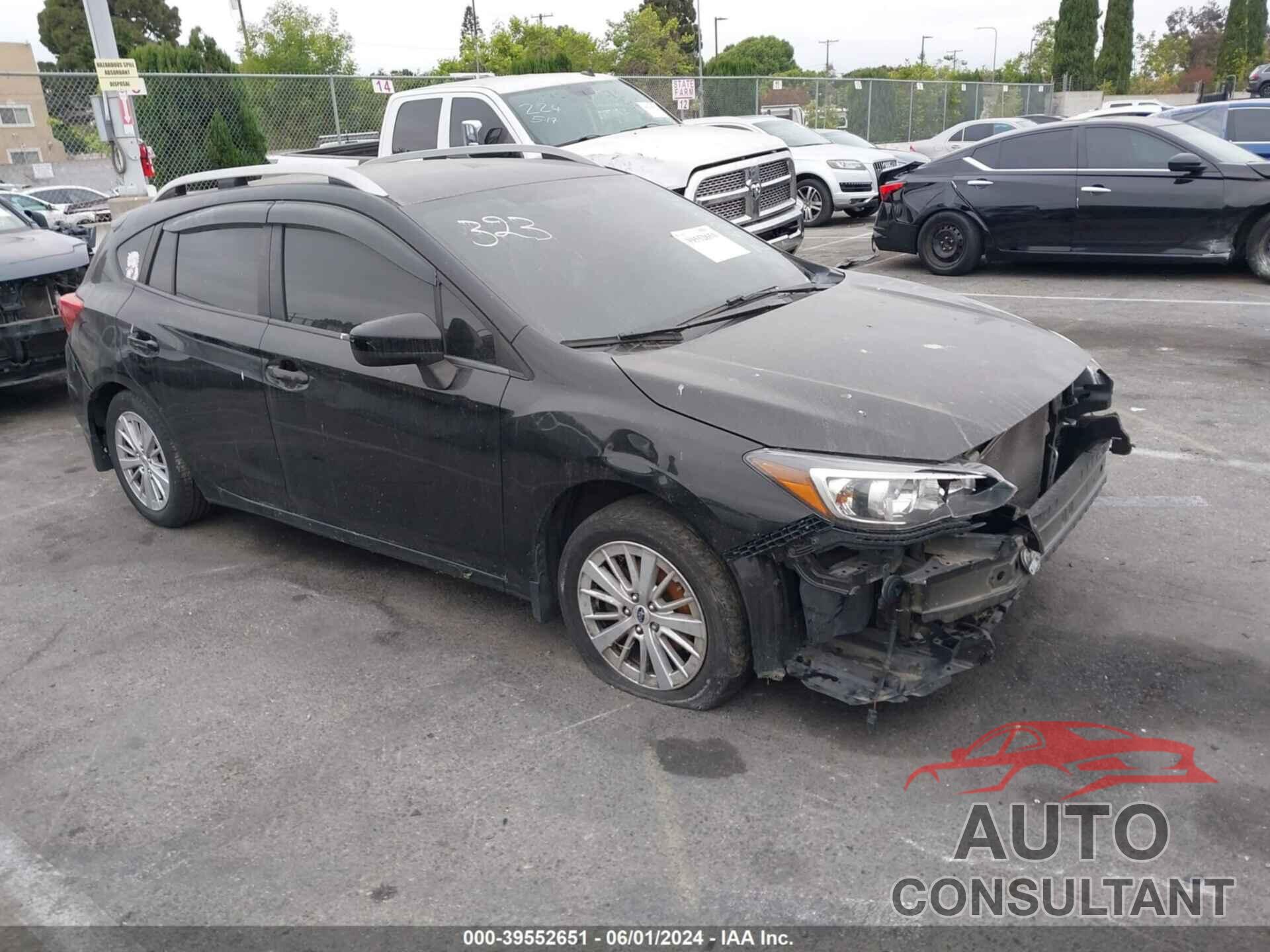 SUBARU IMPREZA 2018 - 4S3GTAD68J3732970